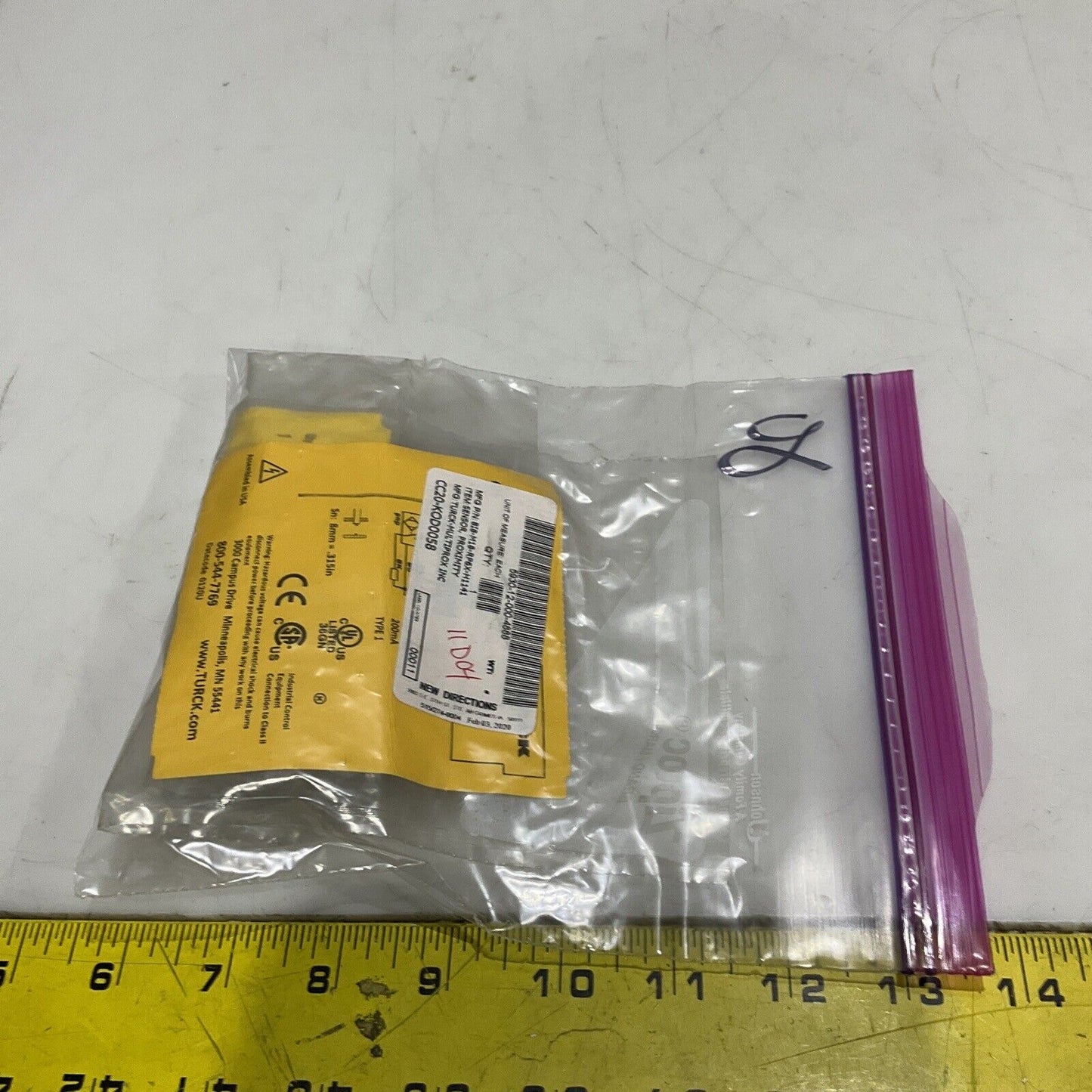 TURCK BI8-M18-AP6X-H1141 INDUCTIVE PROXIMITY SENSOR LOT OF 2 U3S
