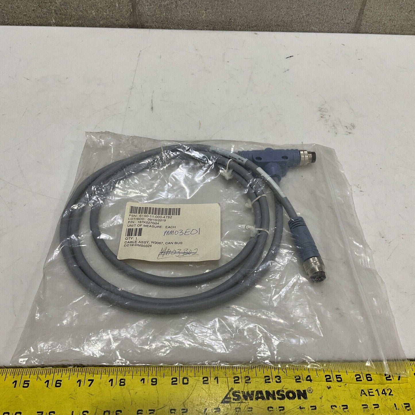TURCK BSM/BKM/BS 5-5711-2 100007426 CAN BUS CABLE ASSEMBLY W3067 U3S