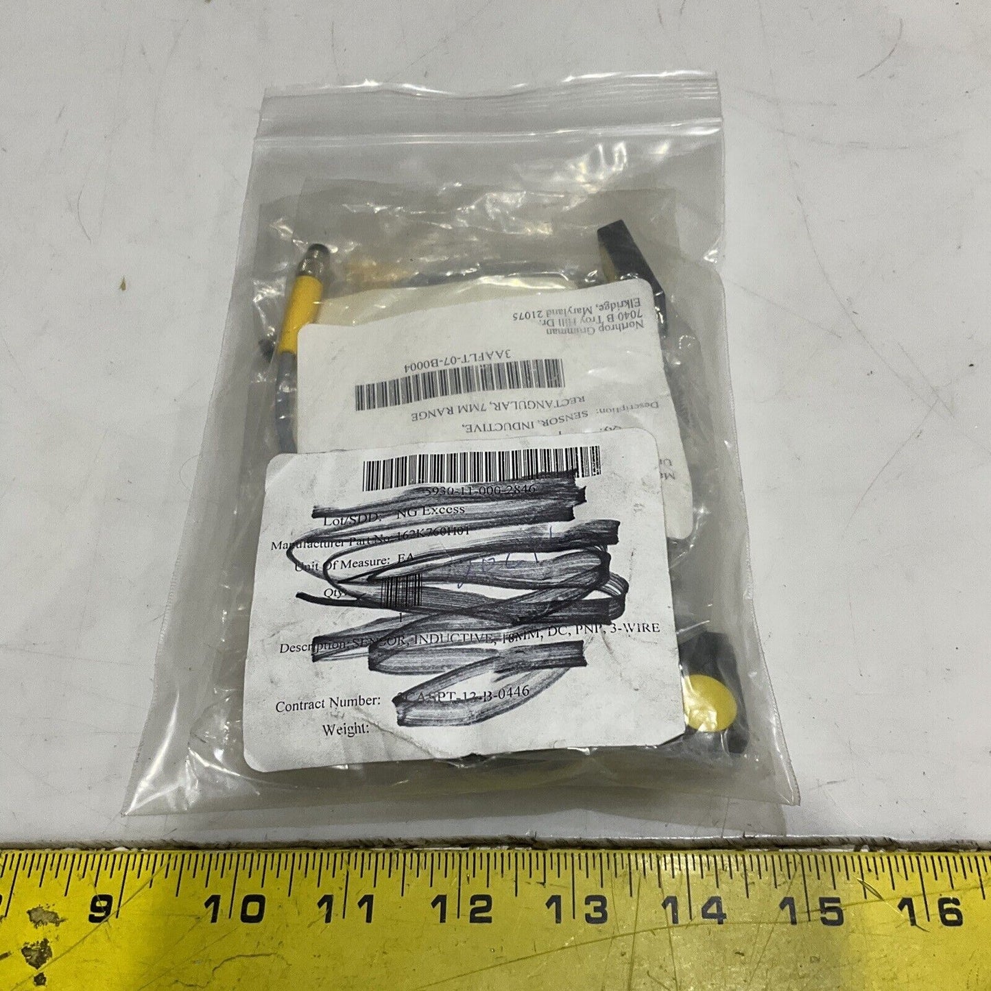 TURCK S1601666 97942-161K304H01 RECTANGULAR INDUCTIVE SENSOR 7MM U3S