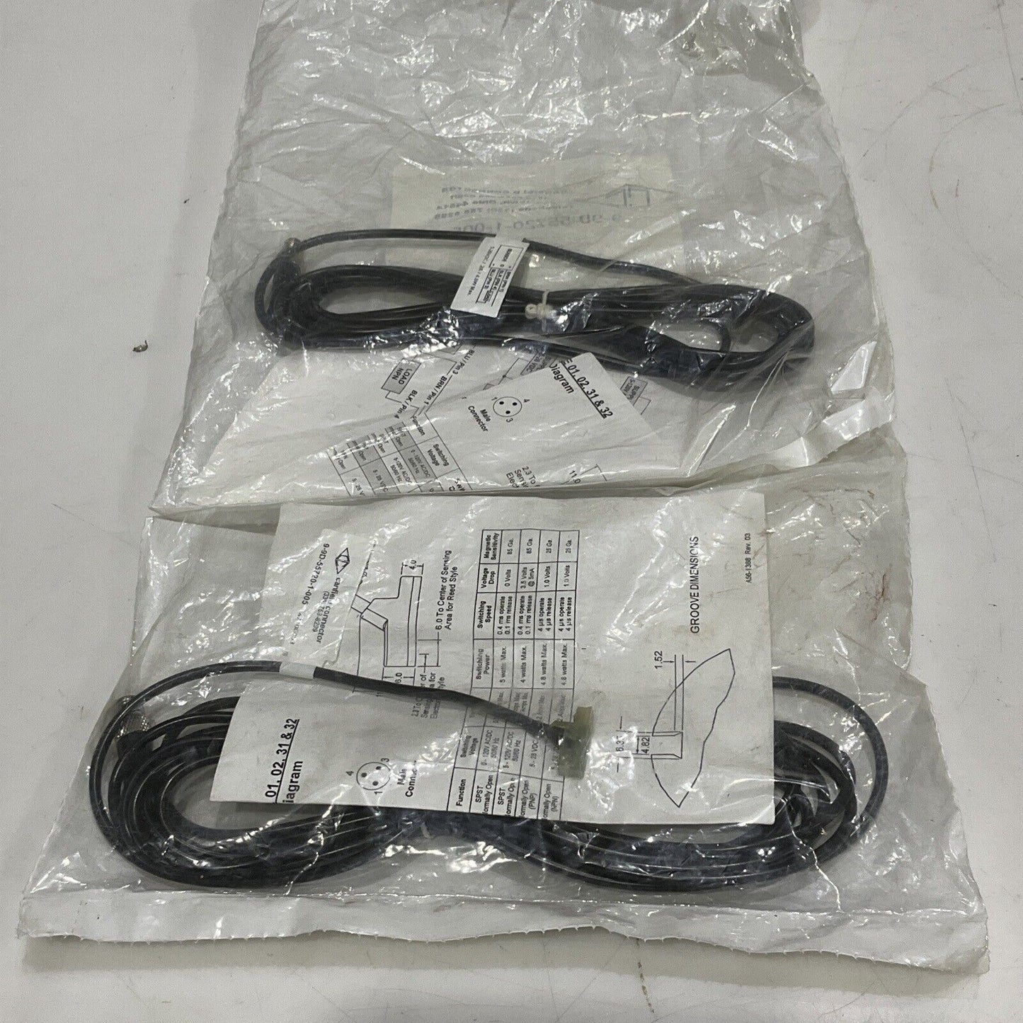 CC CANFIELD CONNECTOR 9-9D-55720-1-005 WIRED PROXIMITY SENSOR LOT OF 2 U3S