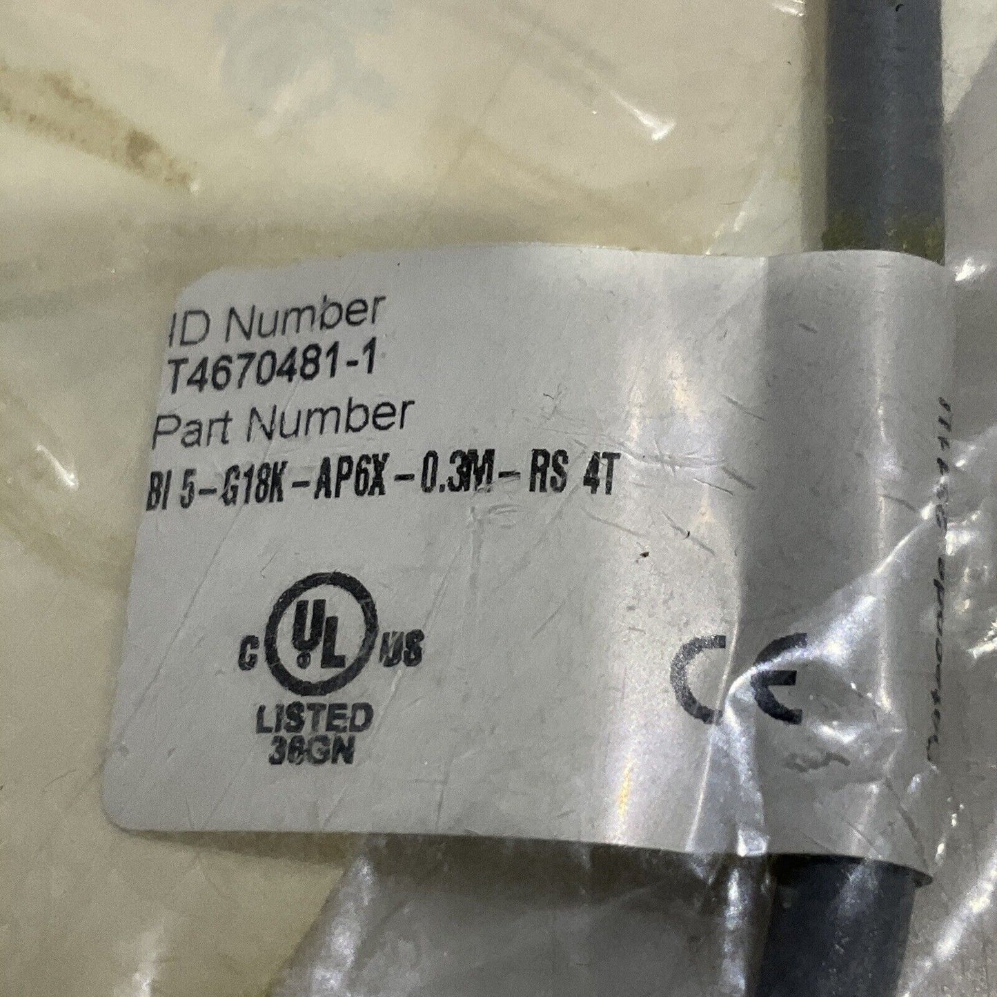 TURCK B15-G18K-AP6X-0.3M-RS4T T4670481-1 WIRED PROXIMITY SENSOR U3S