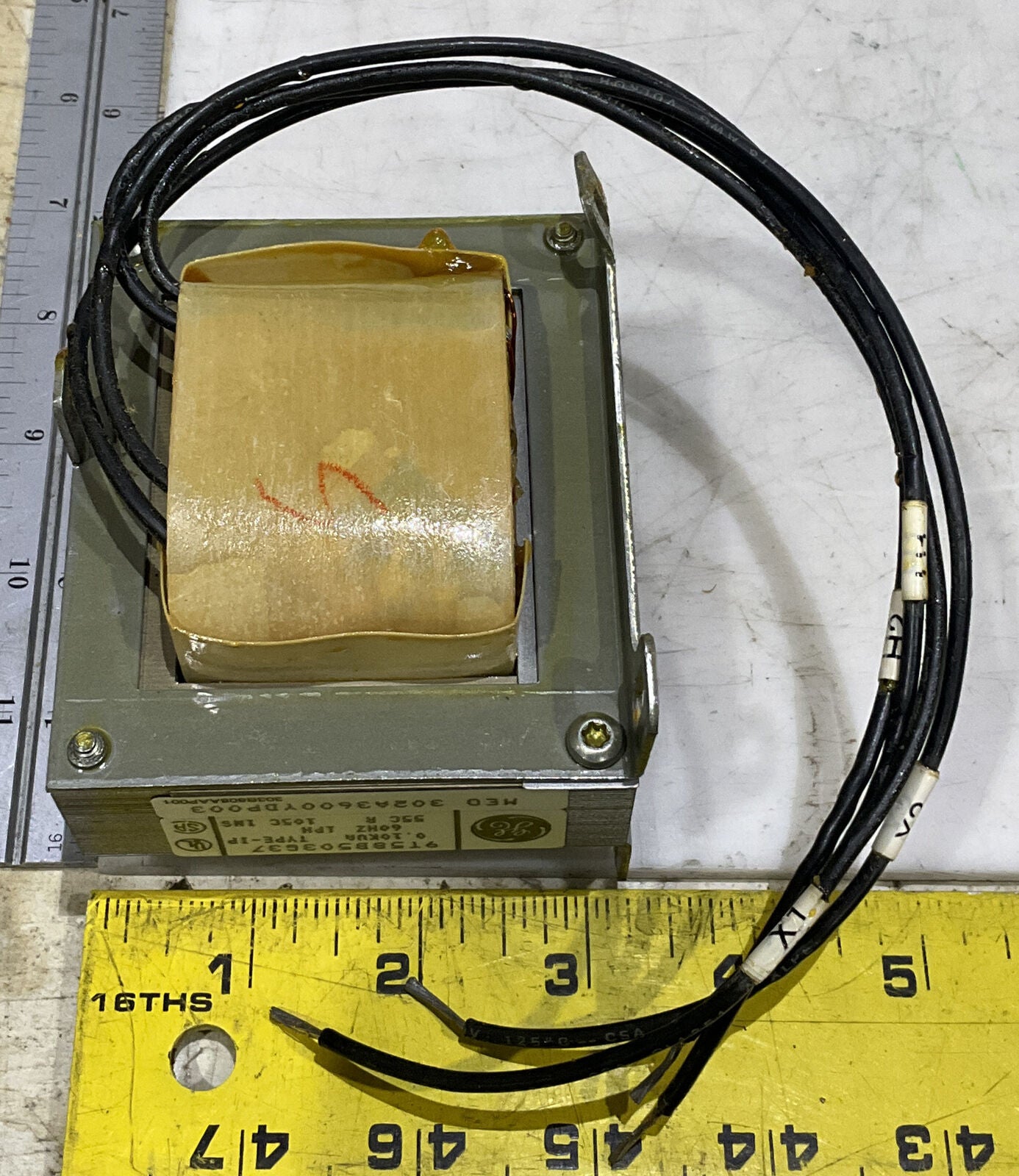 GENERAL ELECTRIC 9T58B503G37 TYPE IP 55CR 60HZ TRANSFORMER 373