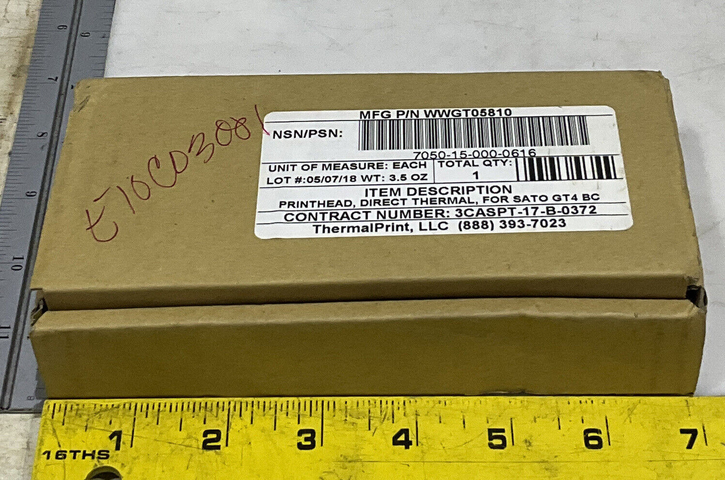 THERMALPRINT LLC WWGT05810 DIRECT THRERMAL BARCODE PRINTER FOR SATO GT4 BC U3S