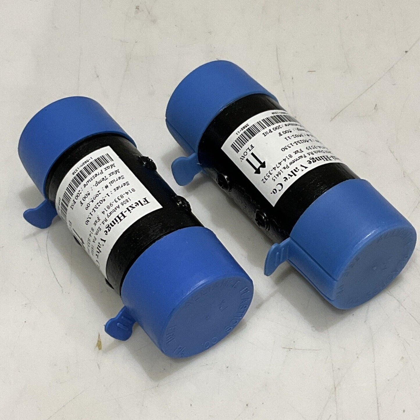 FLEXI-HINGE VALVE 1-502M-1330 CHECK VALVE 1502M1330 LOT OF 2