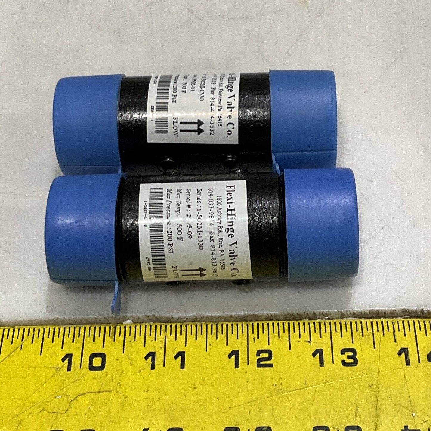 FLEXI-HINGE VALVE 1-502M-1330 CHECK VALVE 1502M1330 LOT OF 2
