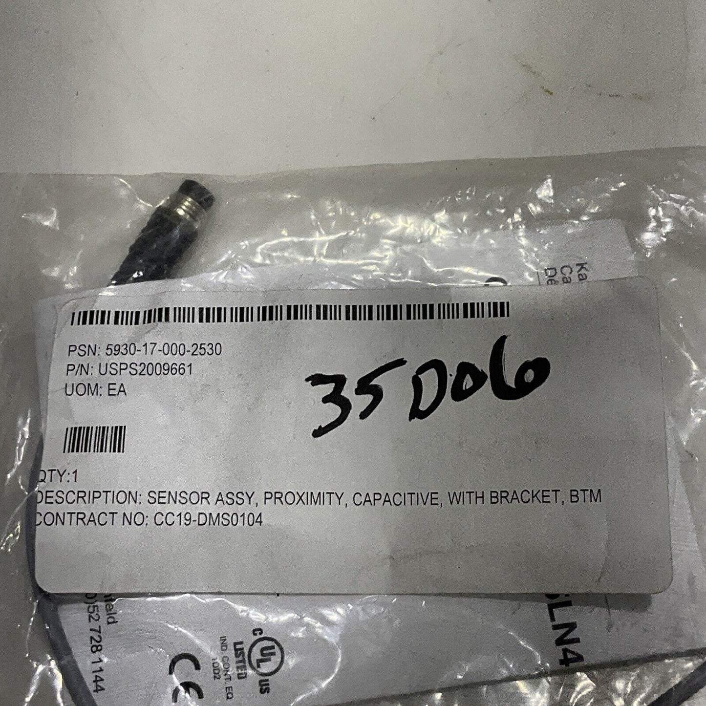 BAUMER CFDK 25G1125/KS35LN4 BLOCK PROXIMITY SENSOR U3S