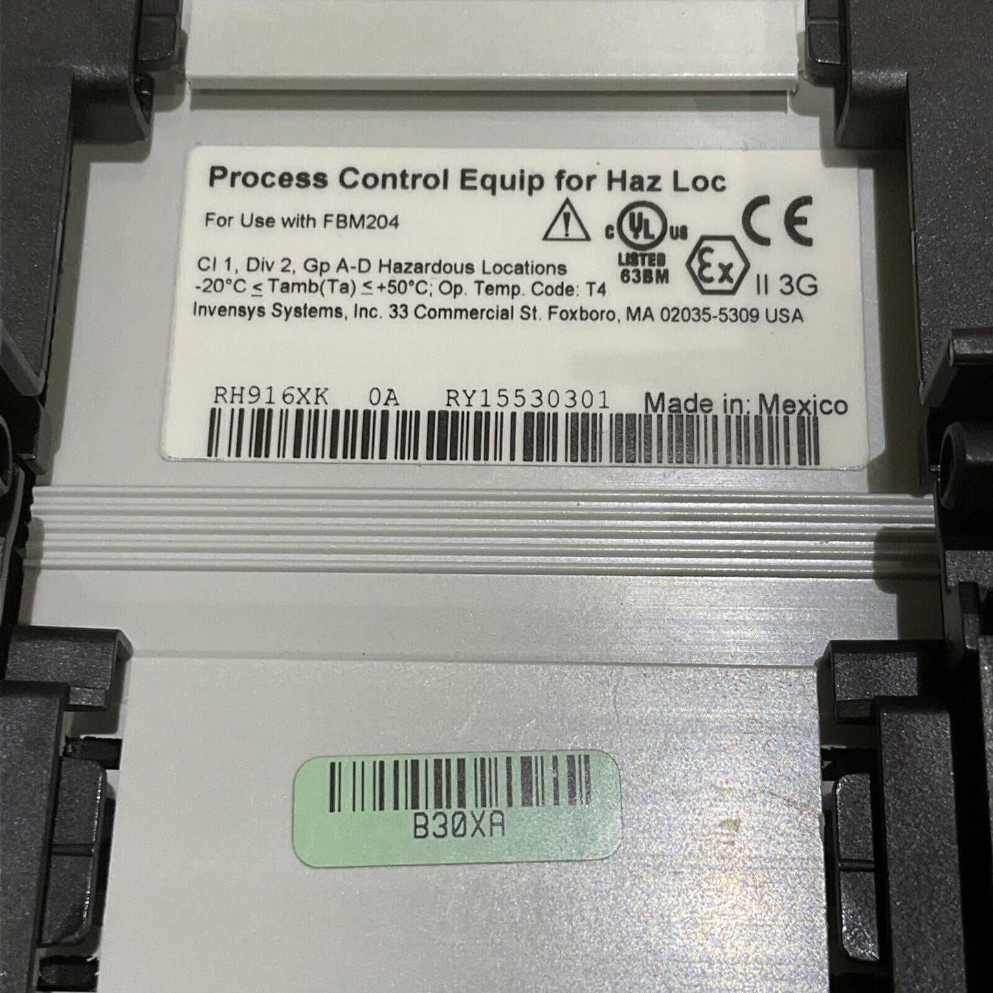 FOXBORO SCHNEIDER FBM204 RH916XK COMPRESSION TERMINAL POLYAMIDE 373