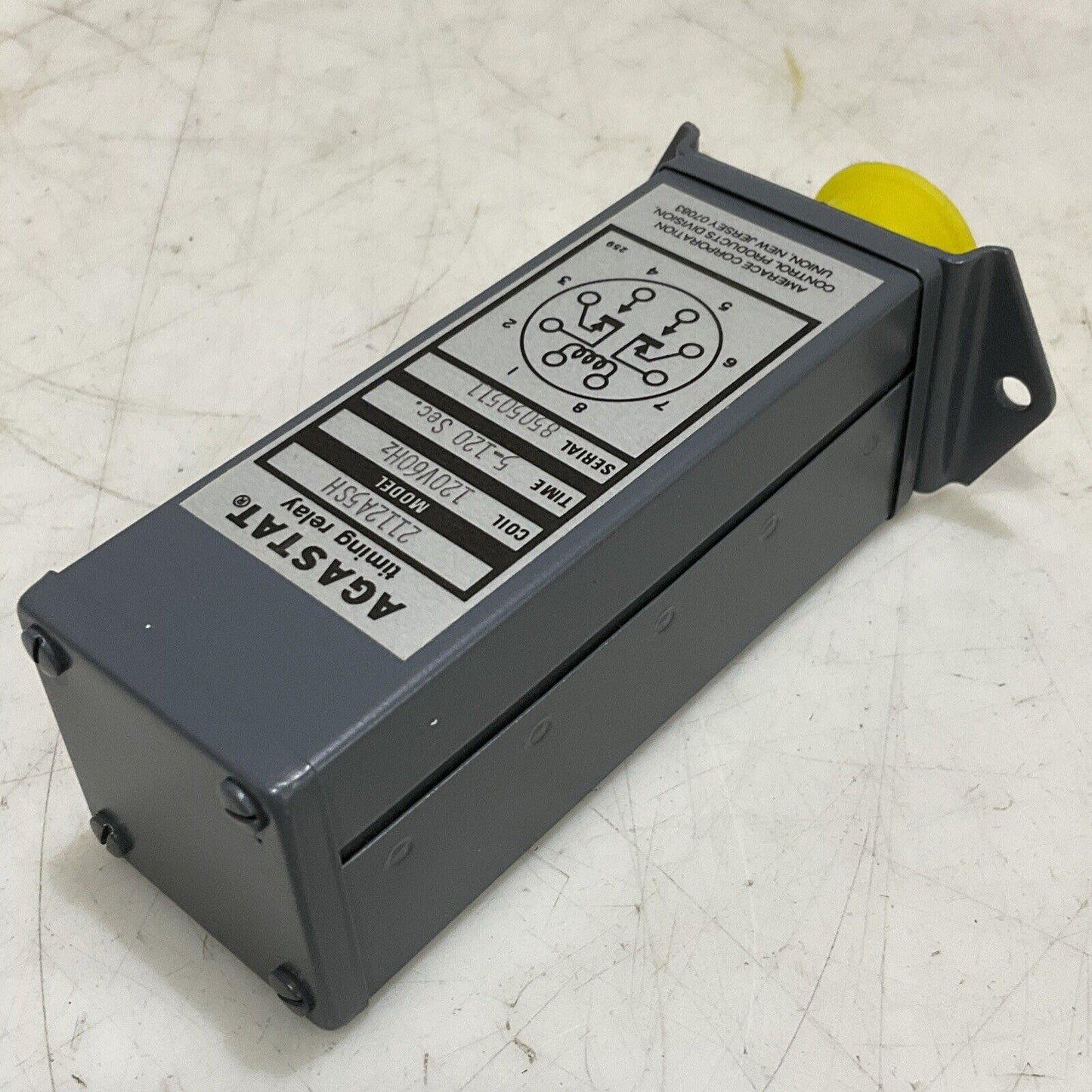 AGASTAT 2112A5SH TIMING RELAY 120V 60HZ 5-120SEC 373