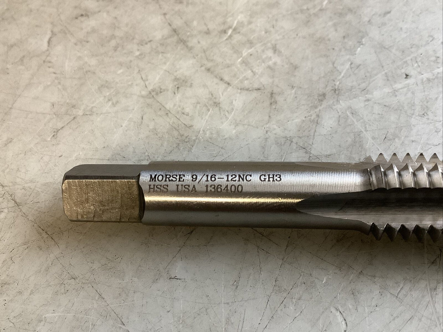 MORSE 32455 STRAIGHT FLUTE HAND TAP 9/16-12NC GH3 4FL 373 - LOT OF 6