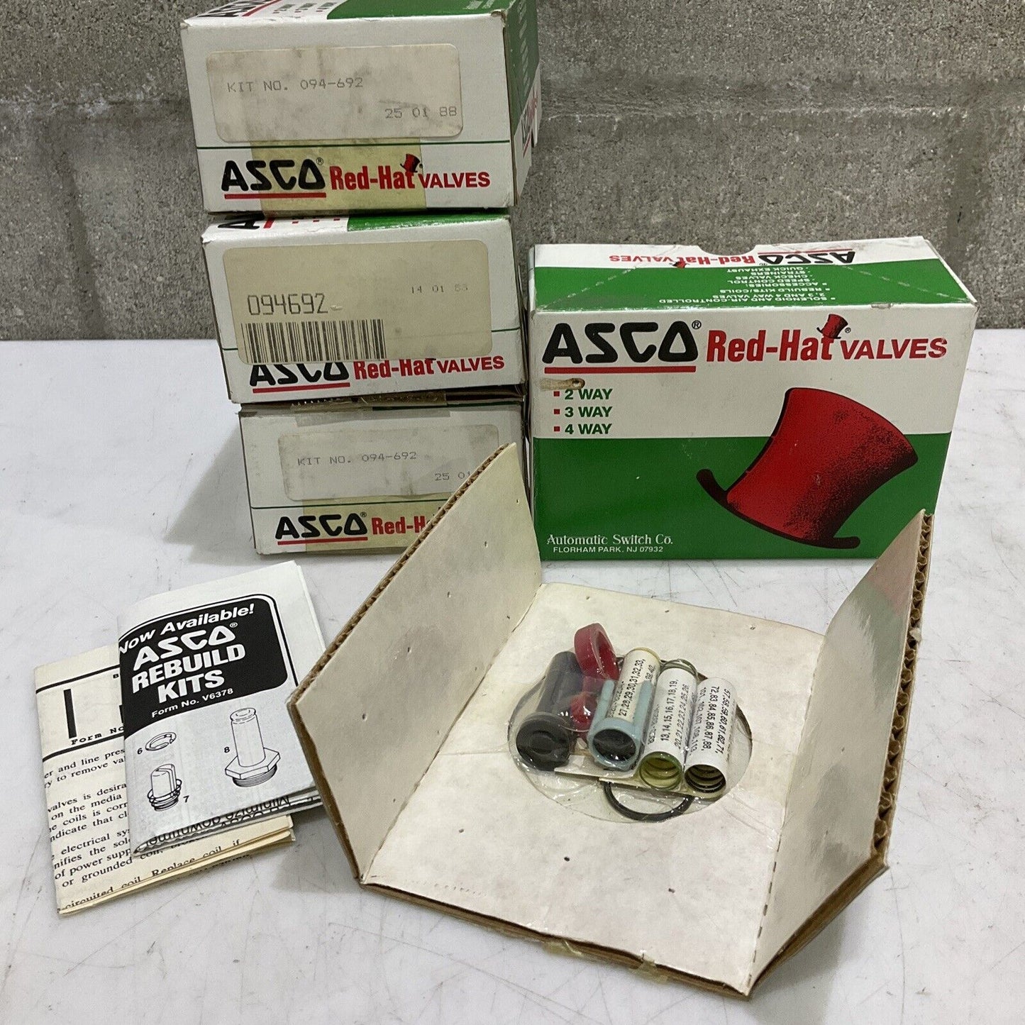 ASCO 094692 VALVE REPAIR KIT LOT OF 4 373