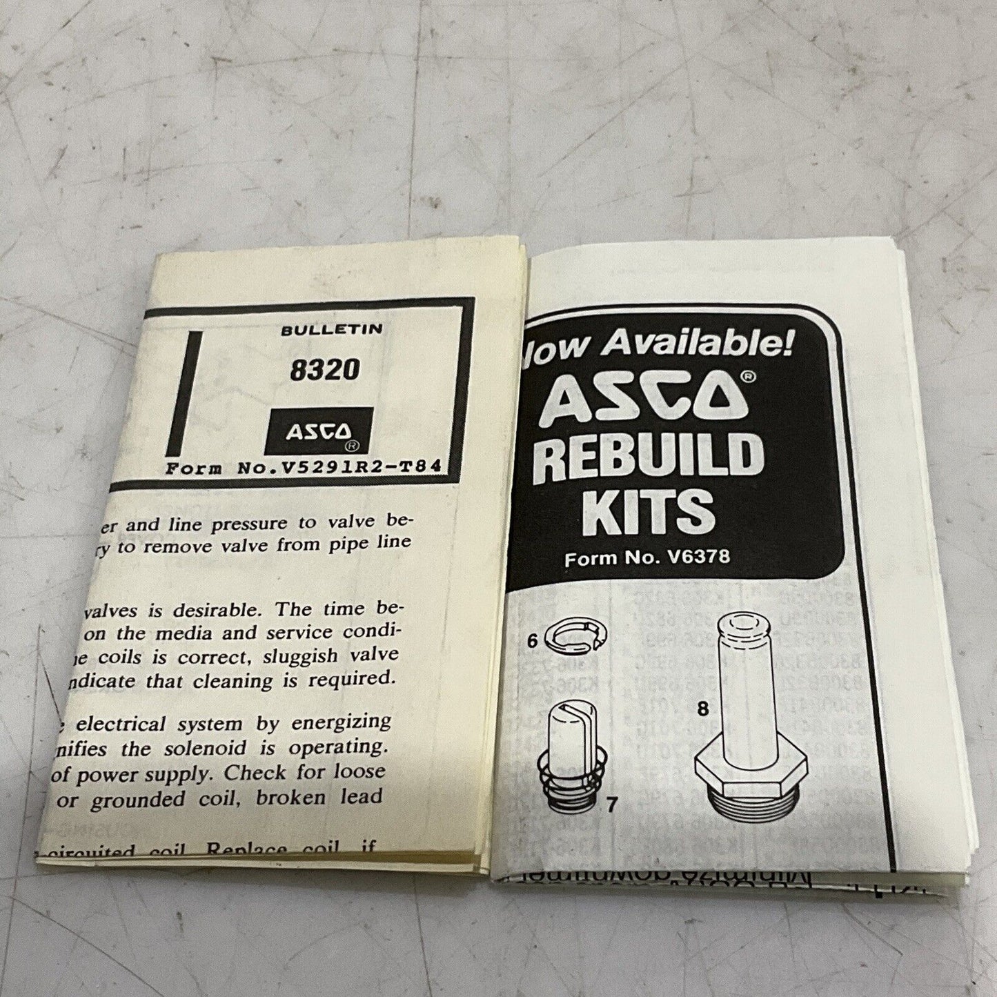 ASCO 094692 VALVE REPAIR KIT LOT OF 4 373