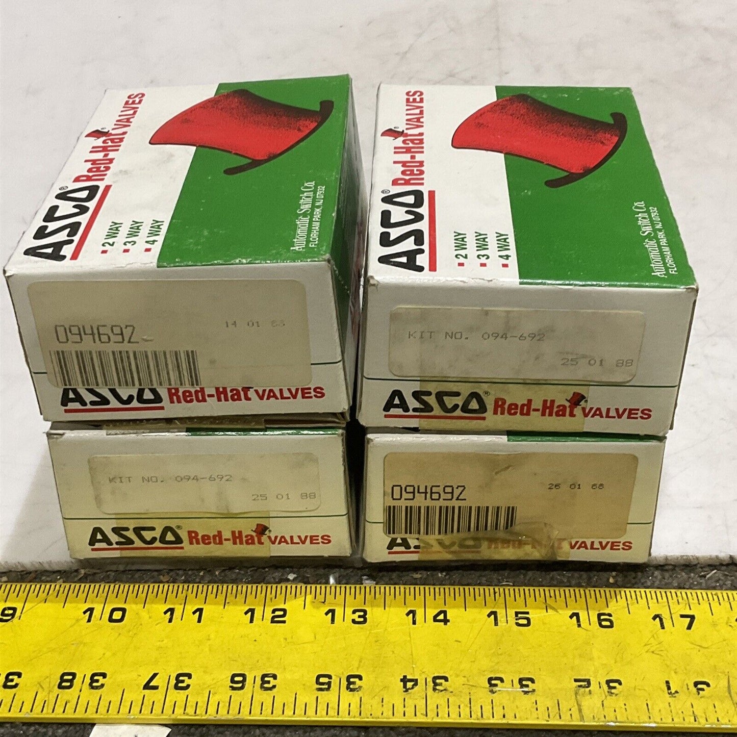 ASCO 094692 VALVE REPAIR KIT LOT OF 4 373