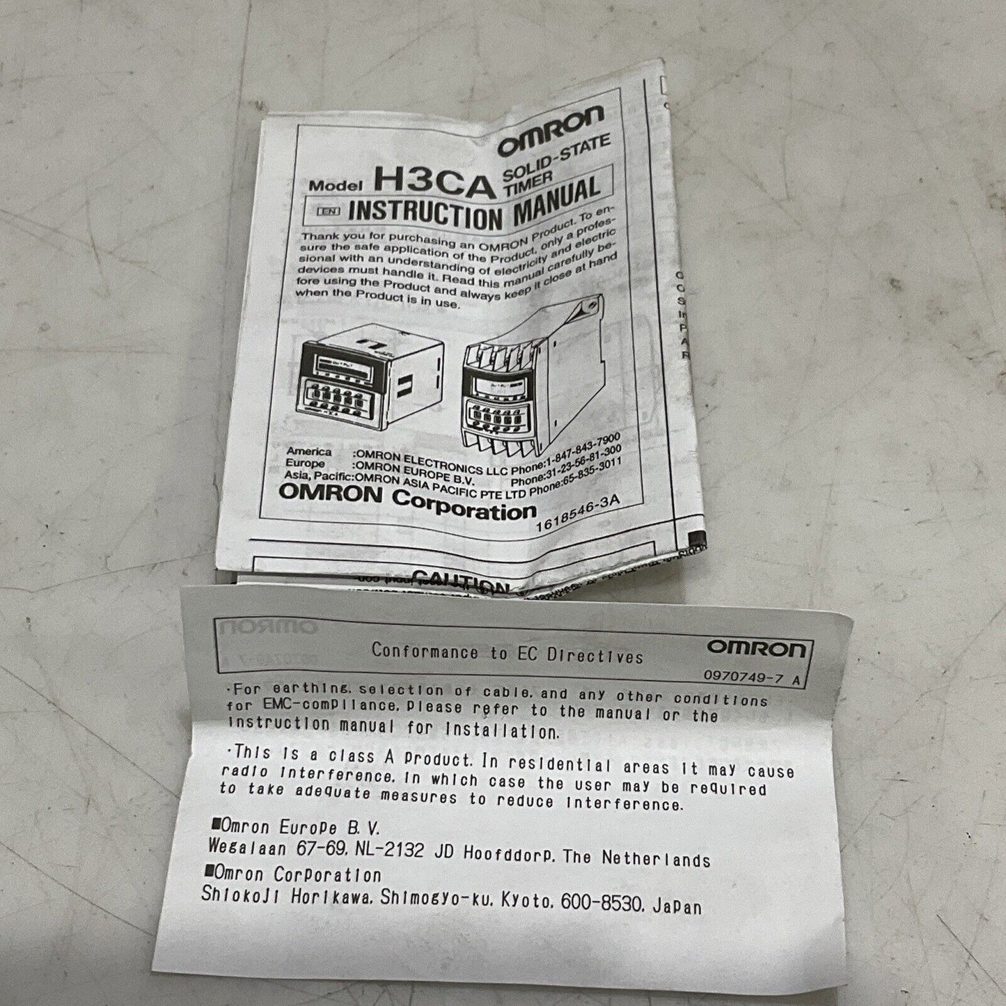 OMERON H3CA-A PROGRAMMABLE RELAY TIMER 99.9S-9990H 240V LOT OF 2 373