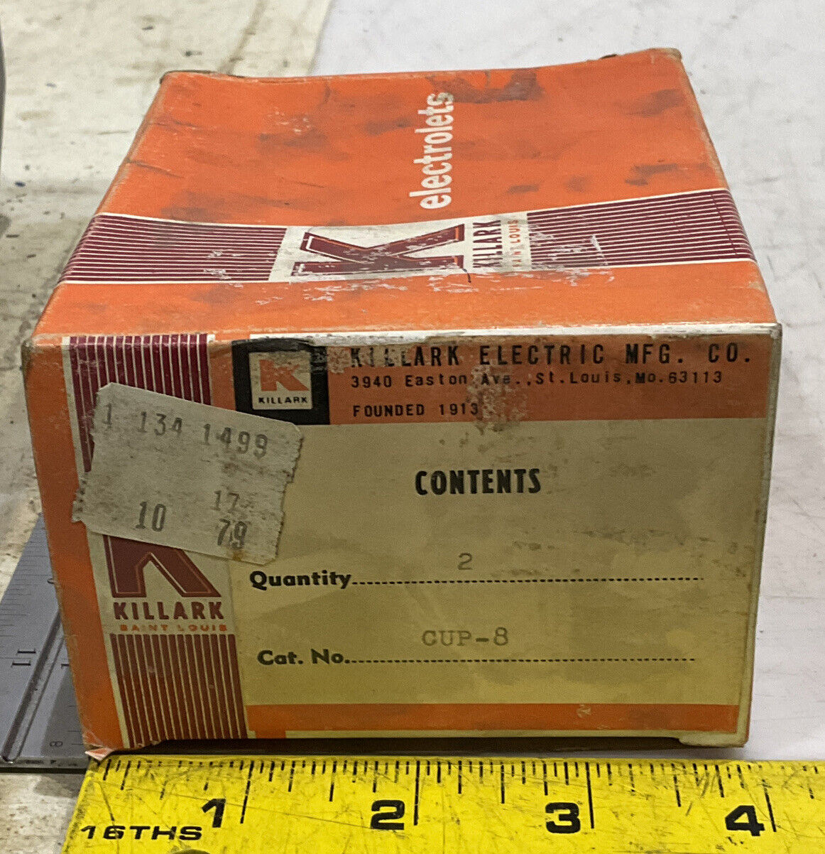 KILLARK-HUBBELL ELECTRICAL PRODUCTS 038504 8-CUP SERIES LOT OF 2 373