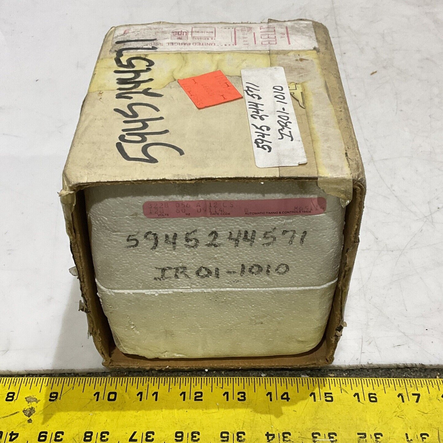ATC AUTOMATIC TIME CONTROLS 322B 056 A 12 CS RELAY SWITCH 10A 120VAC 5A 373