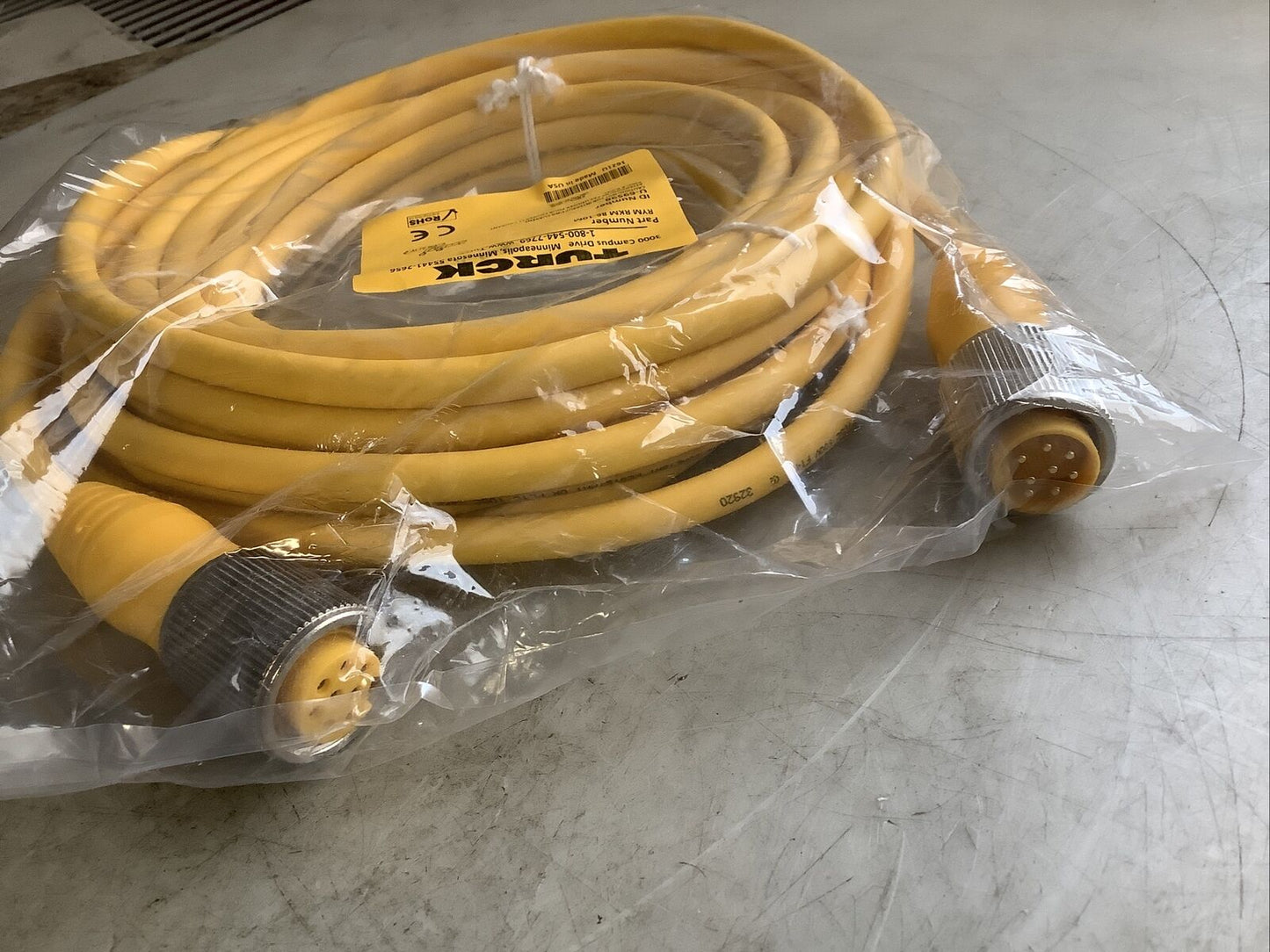 TURCK RYM RKM 86-10M CORDSET 10M U3S