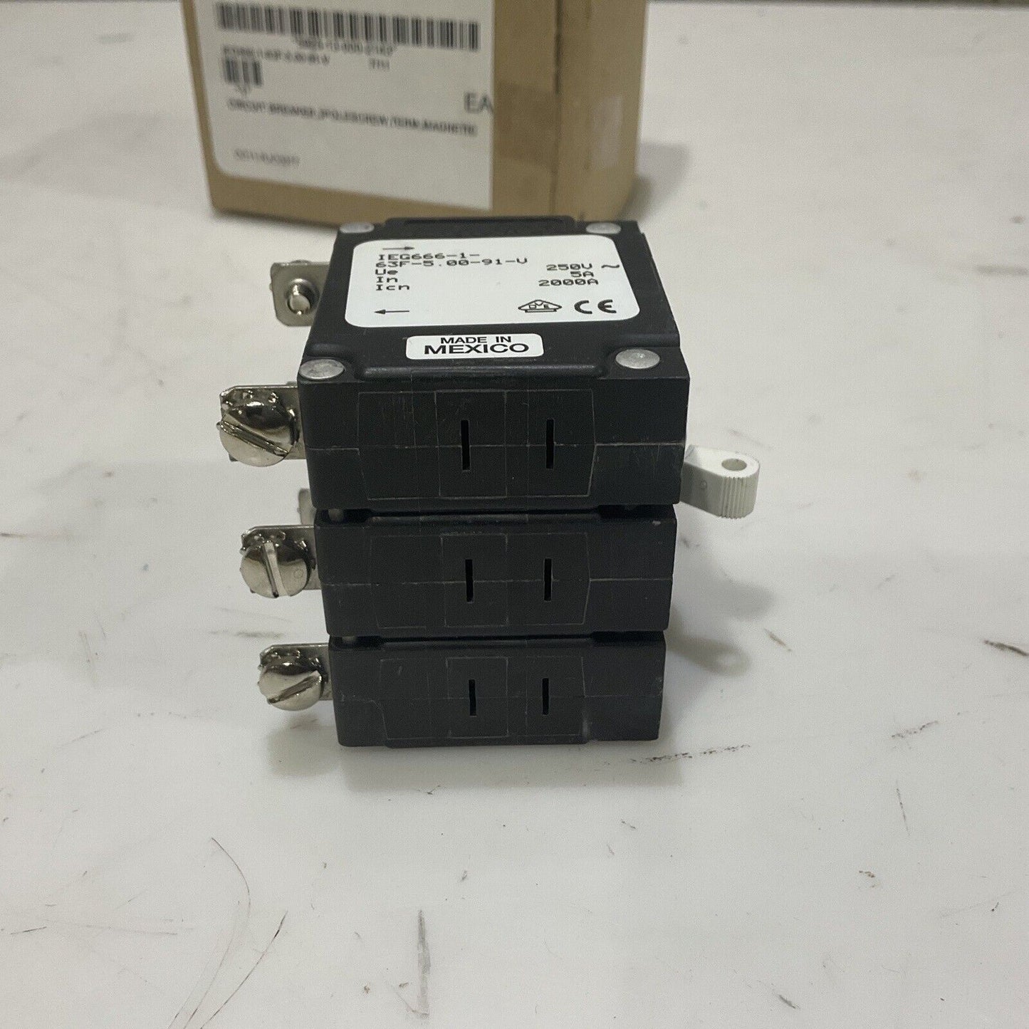 AIRPAX R1124 IEG666-1-63F-5.00-91-V CIRCUIT BREAKER 3P TERM MAGNETIC U3S