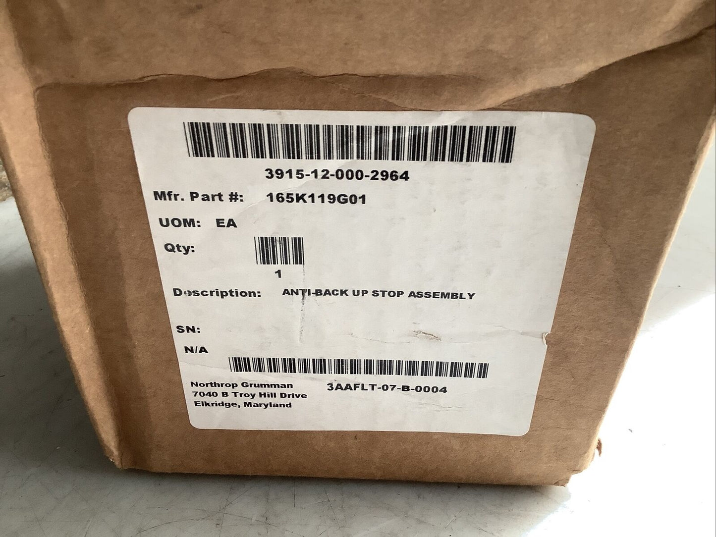 97942 165K121G01 ANTI BACK STOP ASSEMBLY U3S