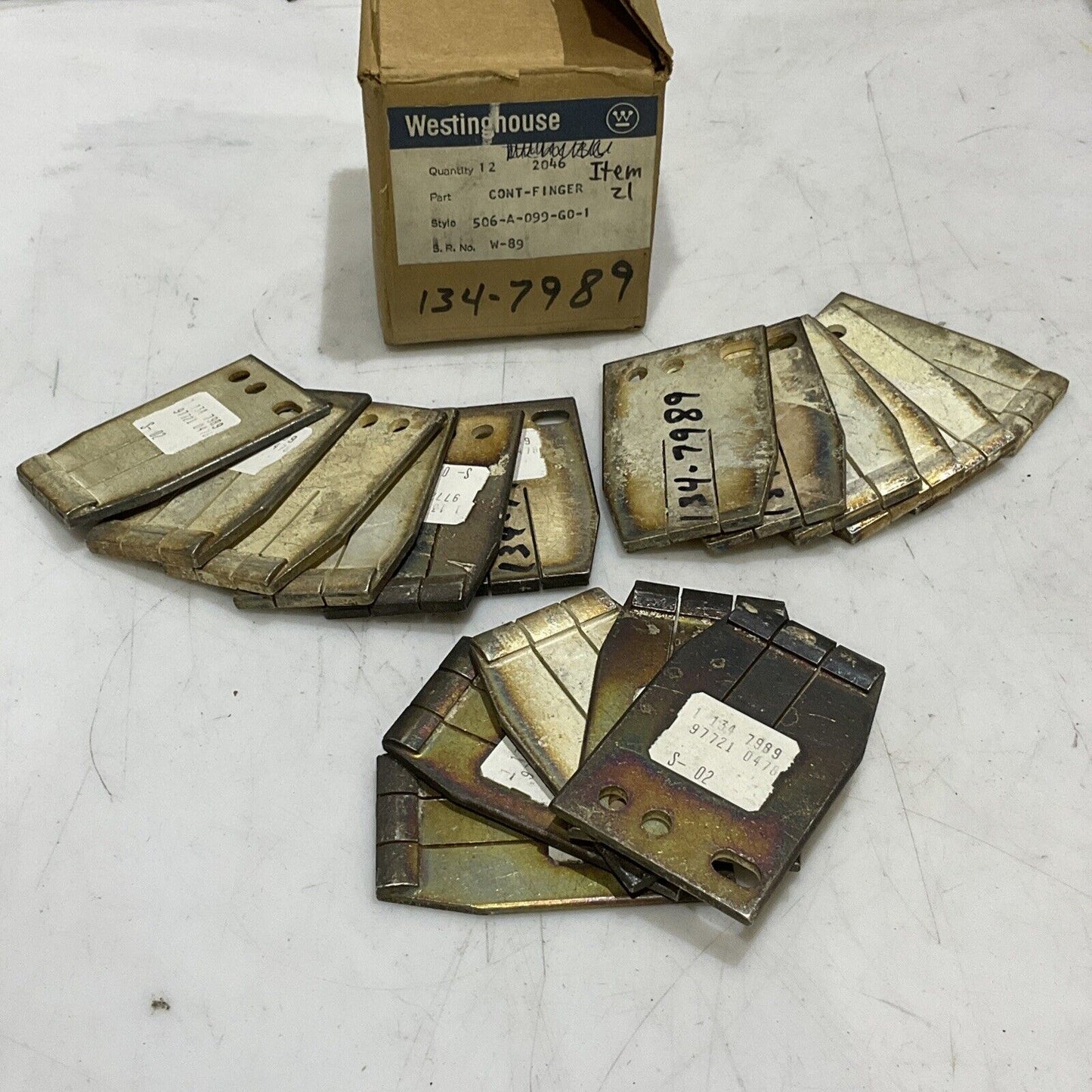 WESTINGHOUSE 506A099G01 STATIONARY MAIN CONTACT LOT OF 17 373