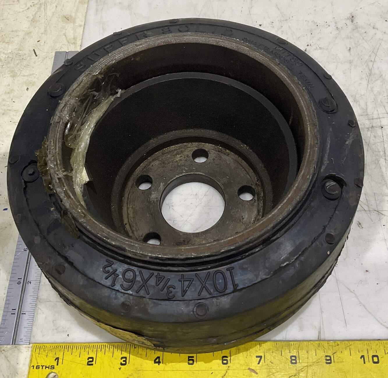 RAYMOND 06129001 SUPER SOLID WHEEL ON RIM 10 x 4-3/4 x 6-1/2 881