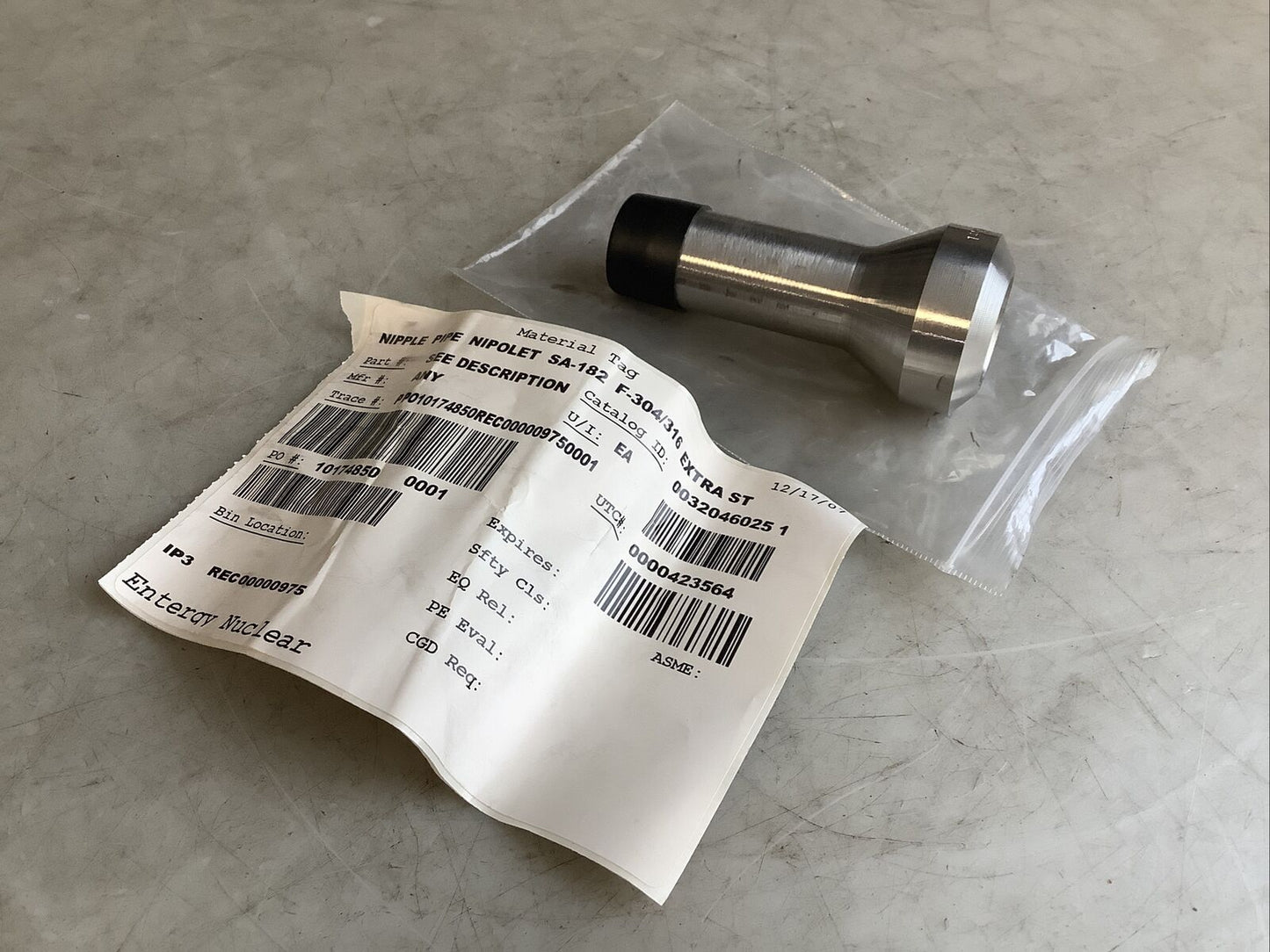 NIPOLET SA-182 NPPLE PIPE 14X3/4 XS F-304/316 87YZ