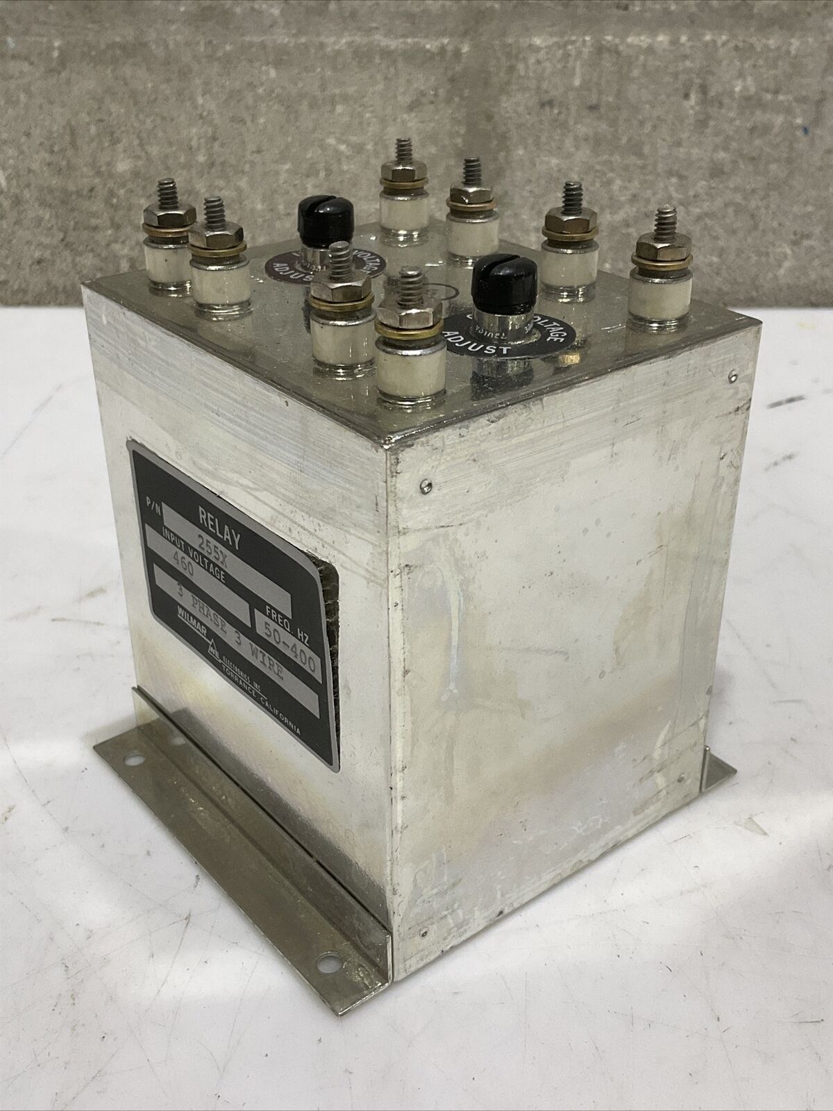 WILMAR 255X RELAY 50-400 HZ 460 V 3 PHASE 3 WIRE 373