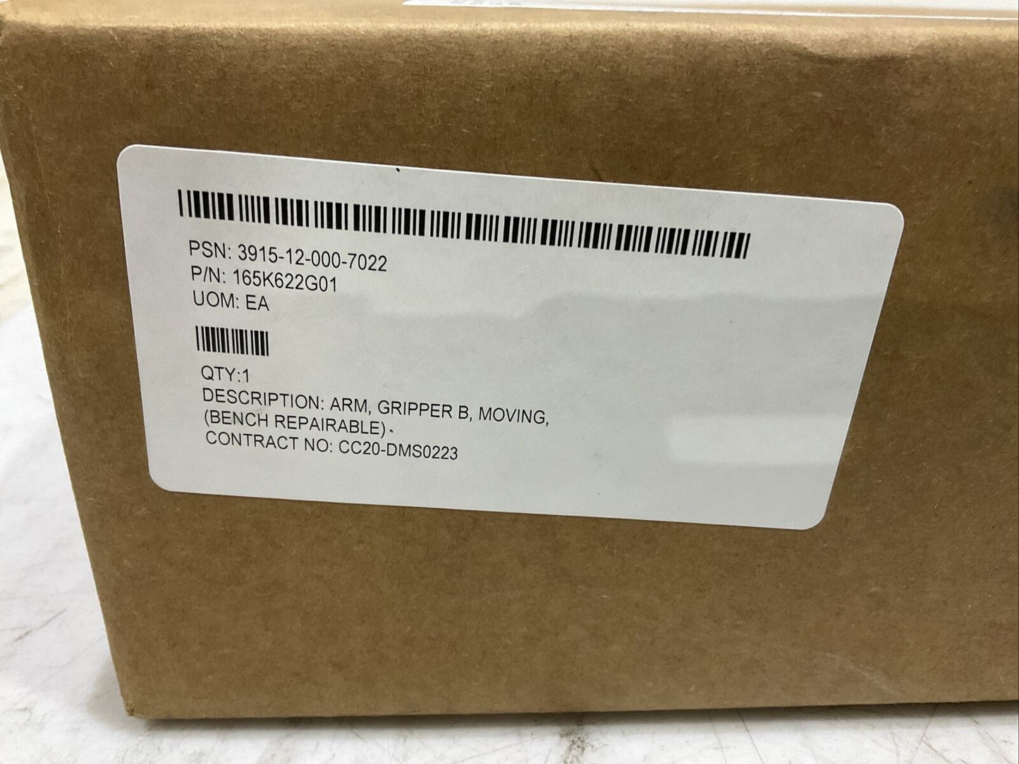 GENERAL 165K622G01 3915-12-000-7022 GRIPPER B MOVING ARM U3S