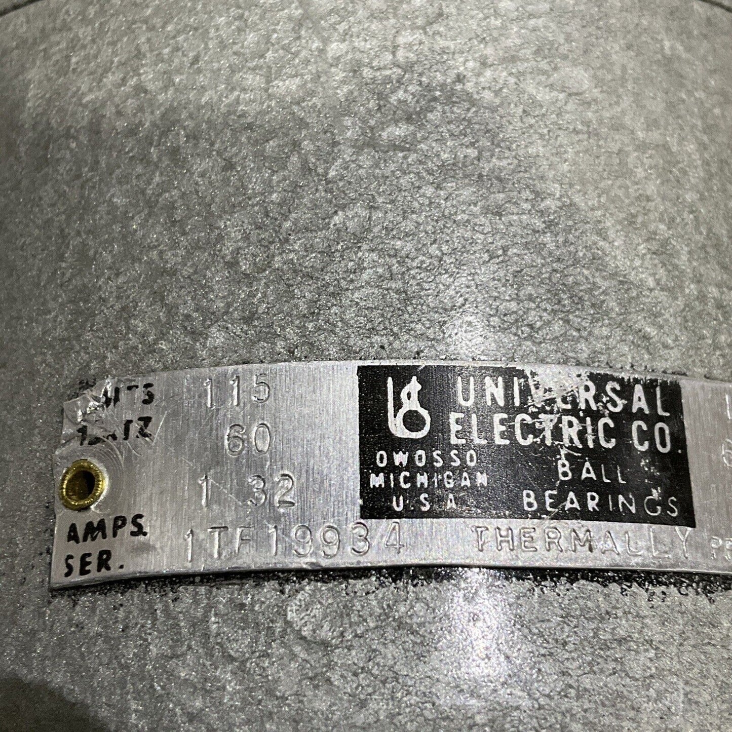 UNIVERSAL ELECTRIC BEACH-RUSS 62N066 AIR COMPRESSOR PUMP 1550RPM 373