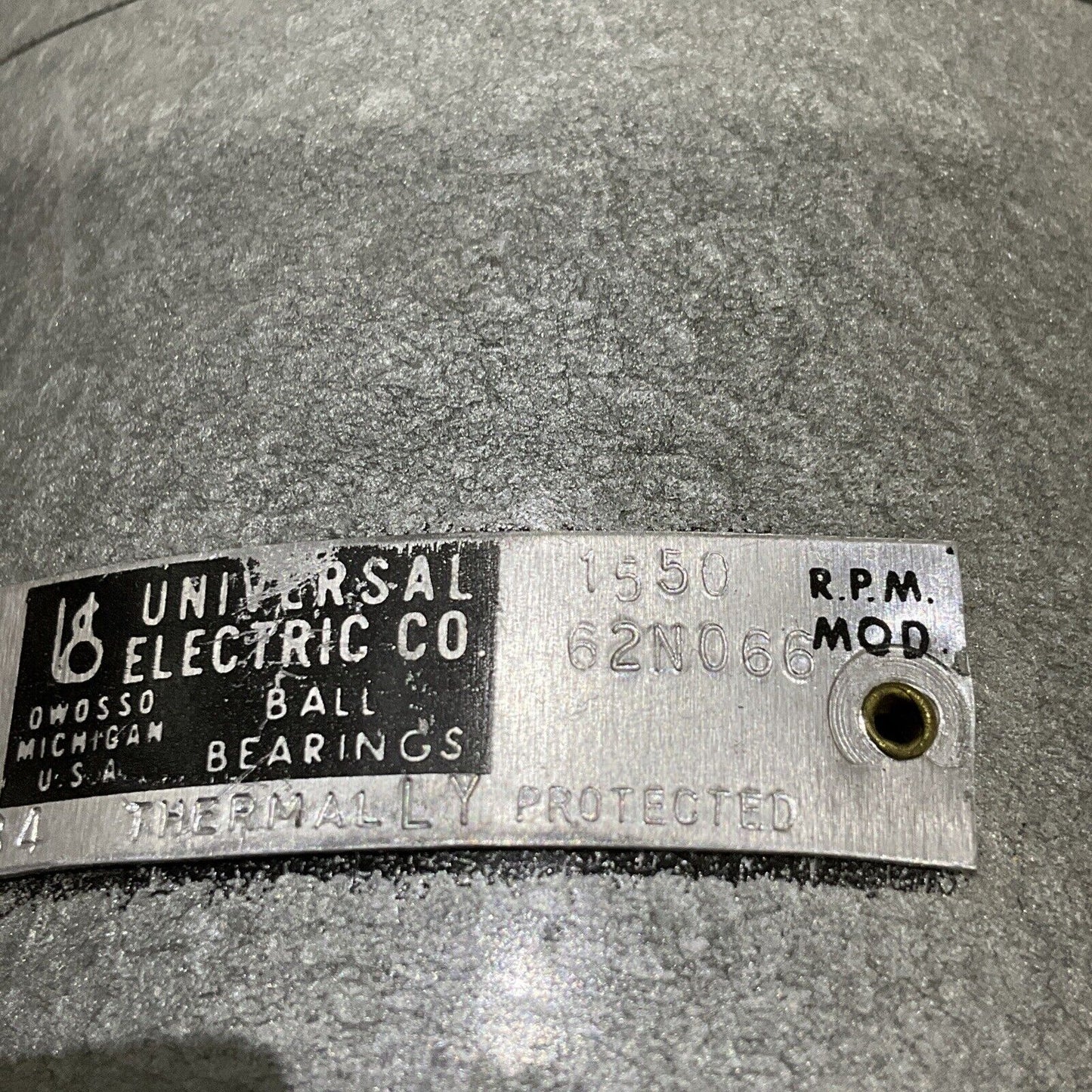 UNIVERSAL ELECTRIC BEACH-RUSS 62N066 AIR COMPRESSOR PUMP 1550RPM 373