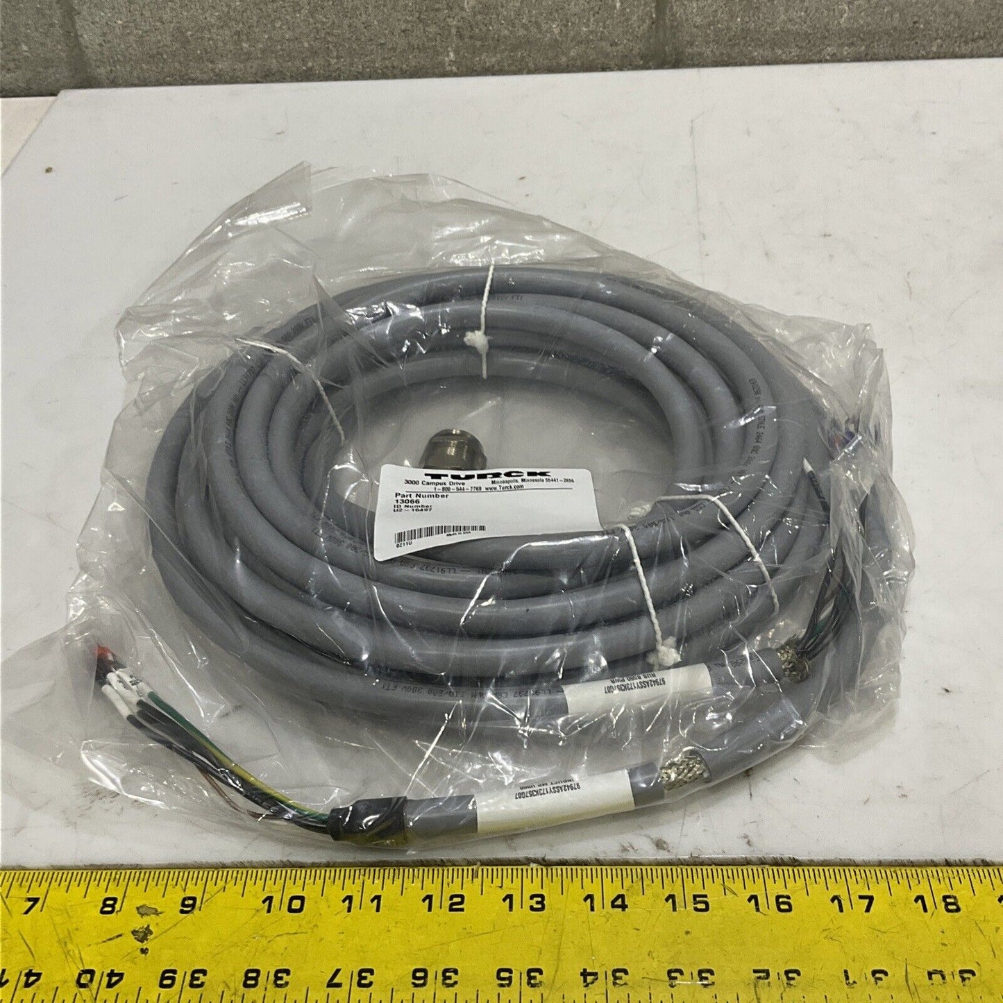 TURCK U2-16497 CABLE ASSEMBLY W4058 INDUCT MP U550 U3S