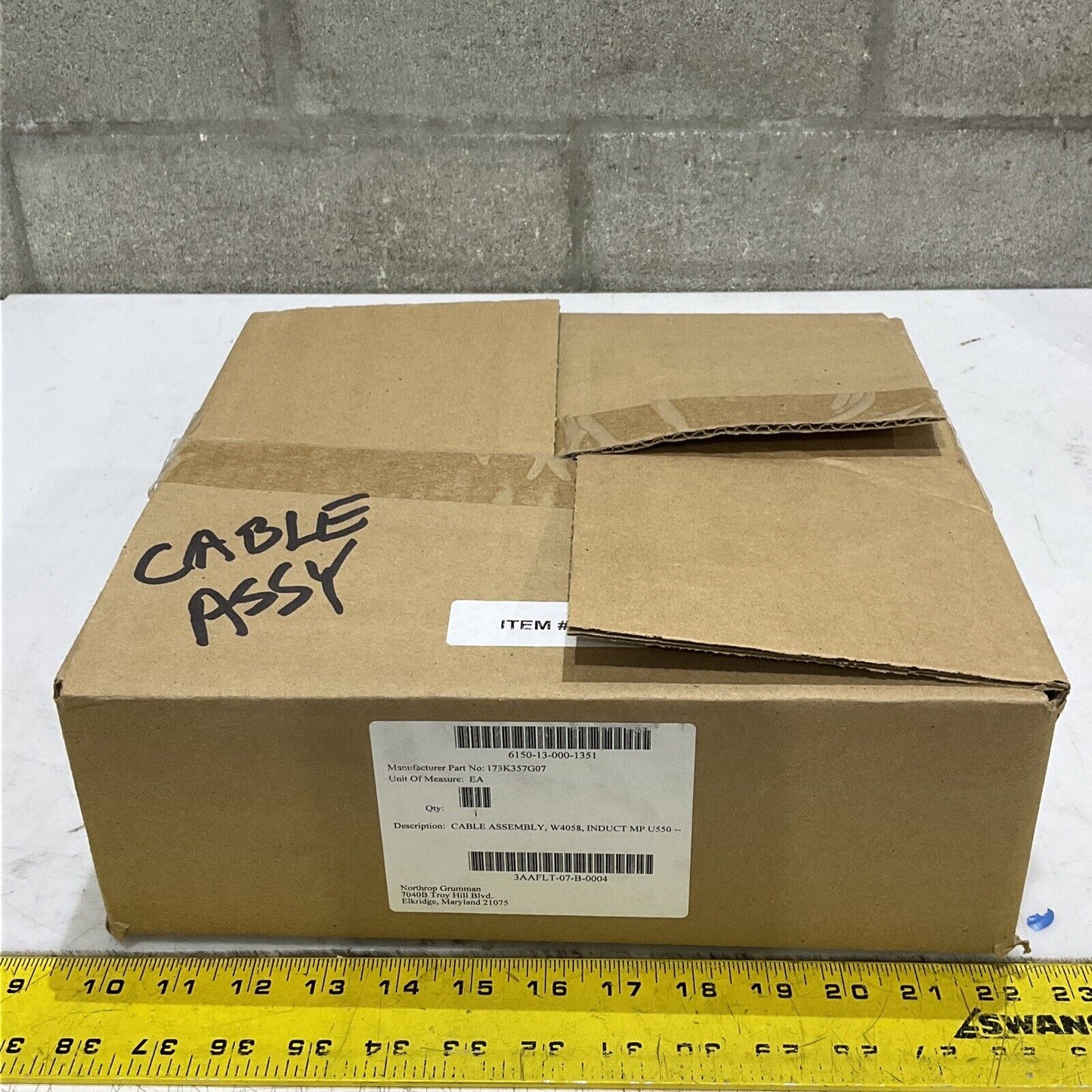 TURCK U2-16497 CABLE ASSEMBLY W4058 INDUCT MP U550 U3S