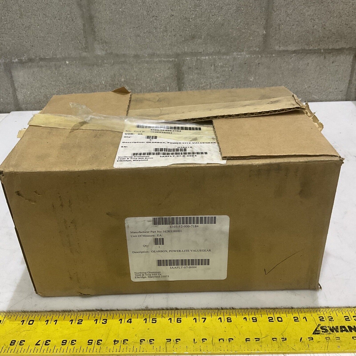 GAM POWERLITE 750322 VALUE GEAR BOX RATIO 1:1 PL-HL-090-001G-S514.5 MM U3S