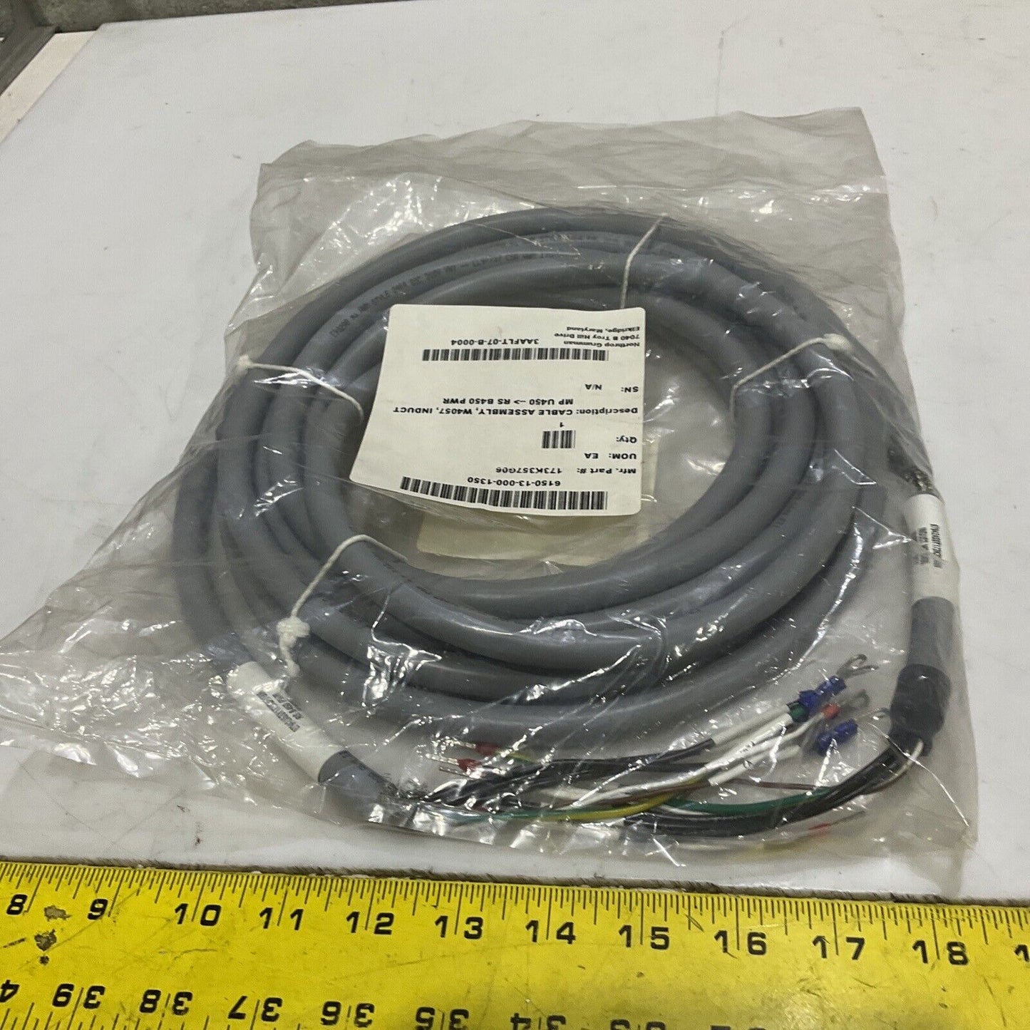TURCK 13065 U2-16498 CABLE ASSEMBLY W4057 INDUCT MP U450 RS B450 PWR U3S