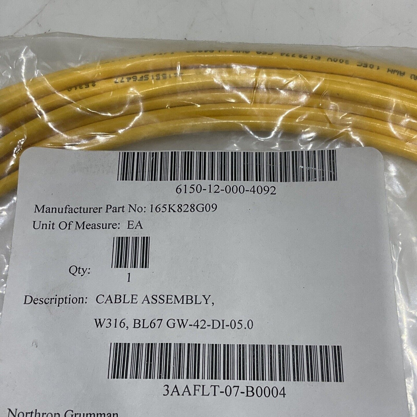 TURCK U-24708 165K828G09 CABLE ASSEMBLY W316 BL67 GW-42-DI-05.0 U3S