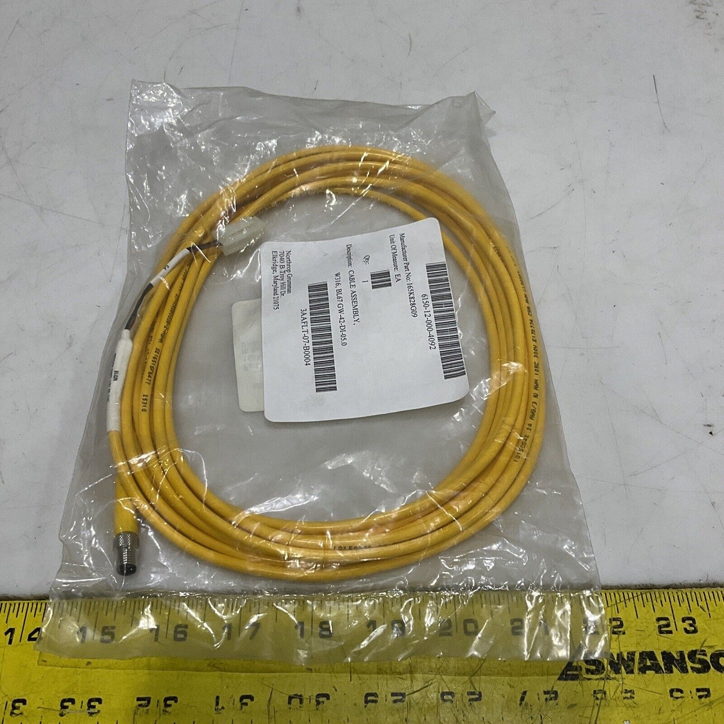 TURCK U-24708 165K828G09 CABLE ASSEMBLY W316 BL67 GW-42-DI-05.0 U3S