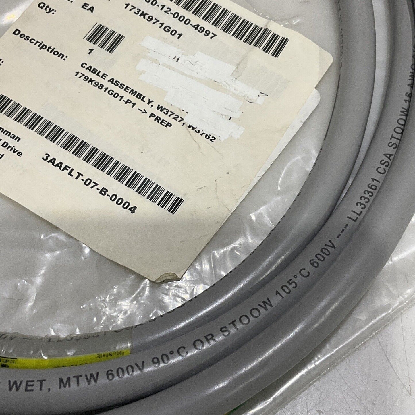 BRADPOWER 103000A45M030 CABLE ASSEMBLY W3727 W3762 179K981G01-P1 U3S