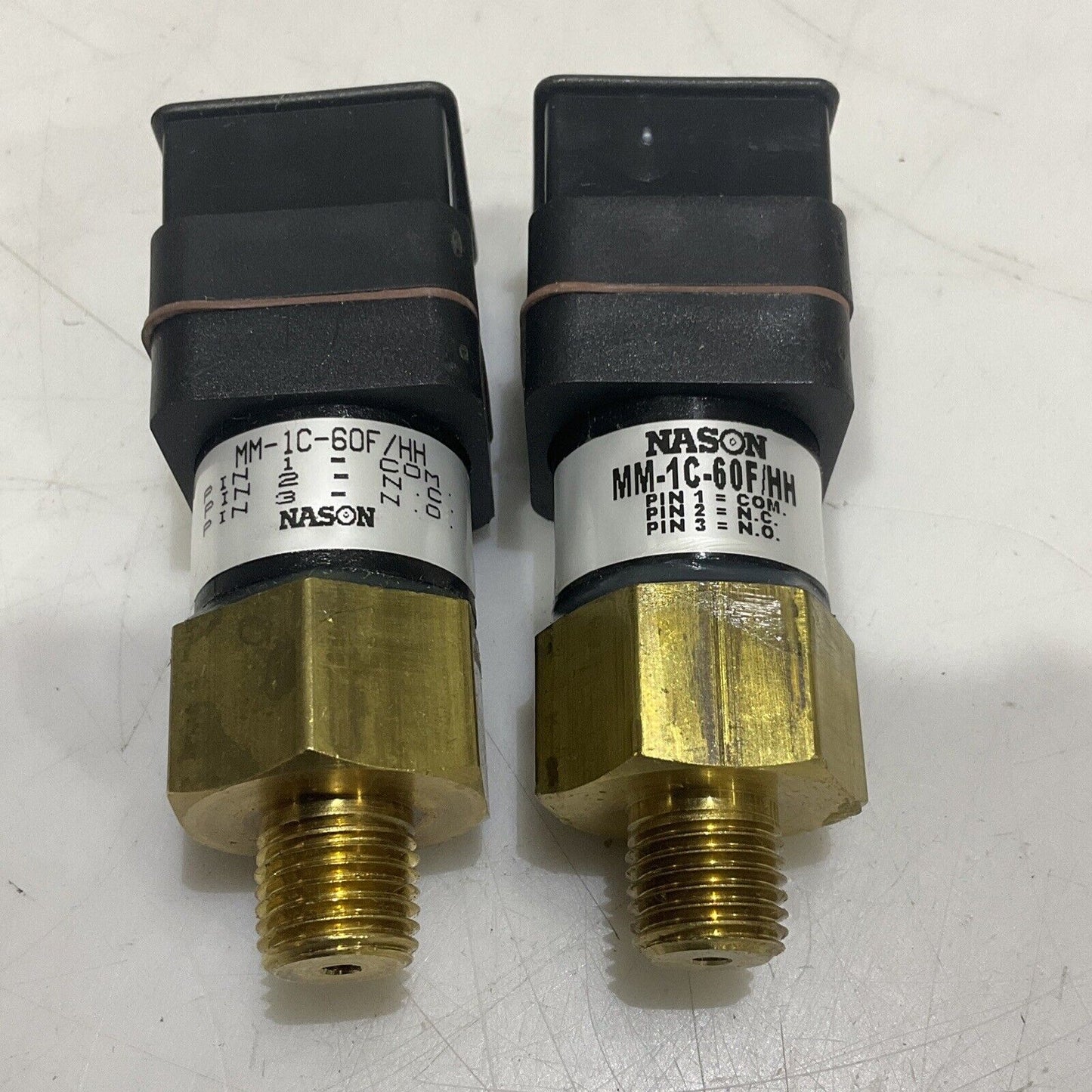 NASON MM-1C-60F/HH LOW PRESSURE SWITCH LOT OF 2 U3S