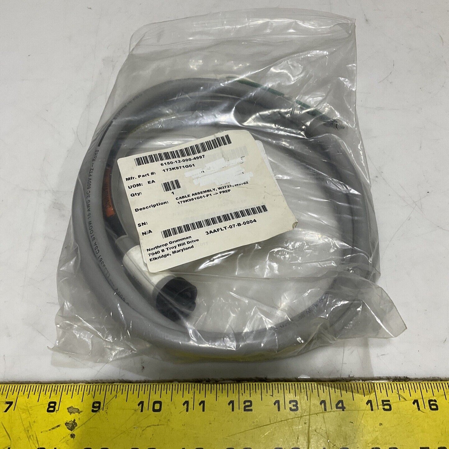 BRADPOWER 103000A45M030 CABLE ASSEMBLY W3727 W3762 179K981G01-P1 U3S