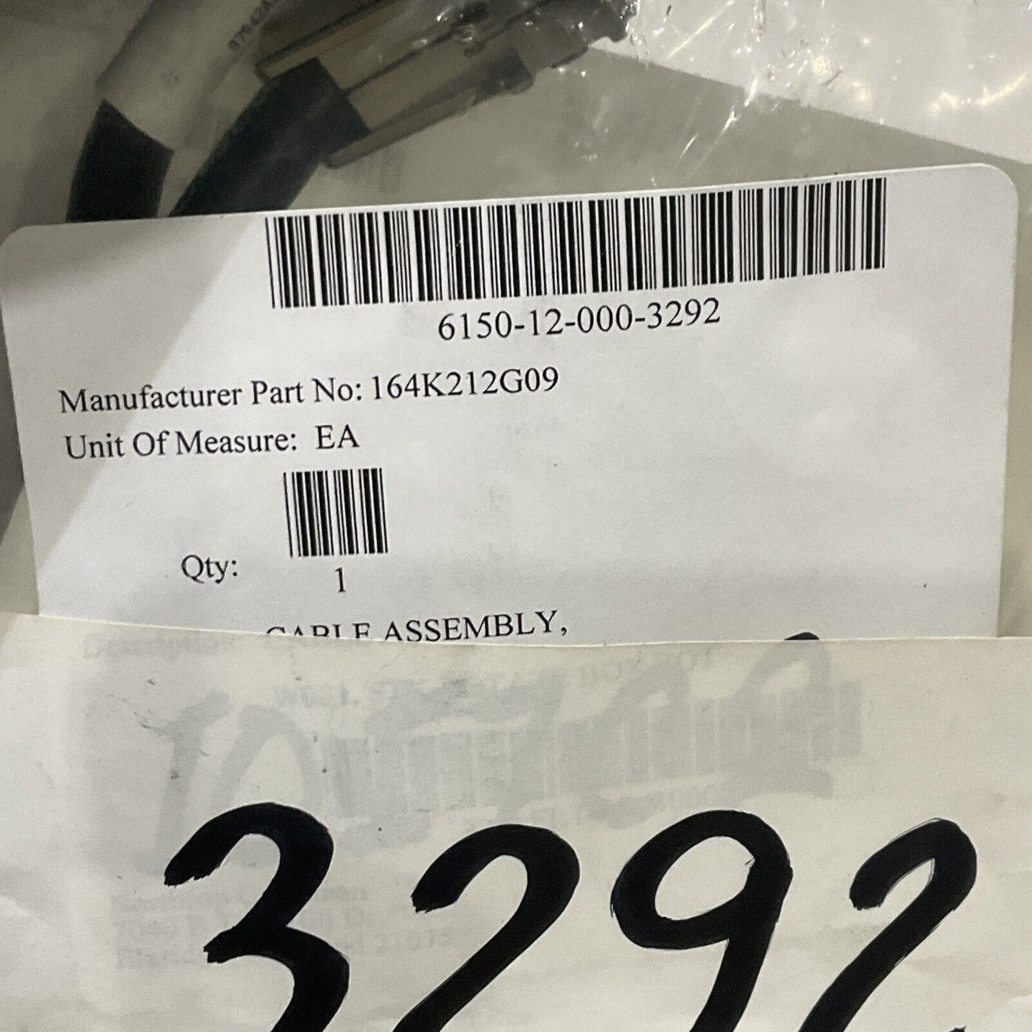 TURCK U2-14471 164K213G08 CABLE ASSEMBLY W081 SL TRNFR BOX ROTATE RSLVR U3S