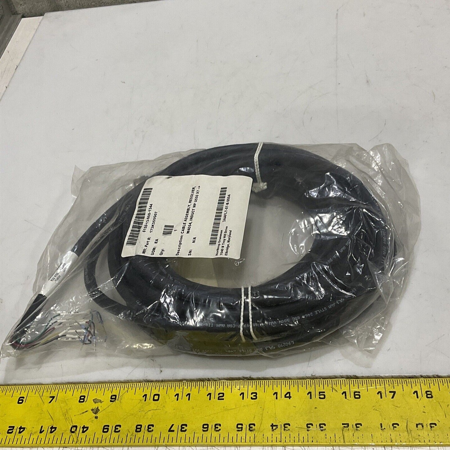 TURCK U2-16490 13082 CABLE ASSEMBLY RESOLVER W4054 INDUCT MP U550 X7 U3S