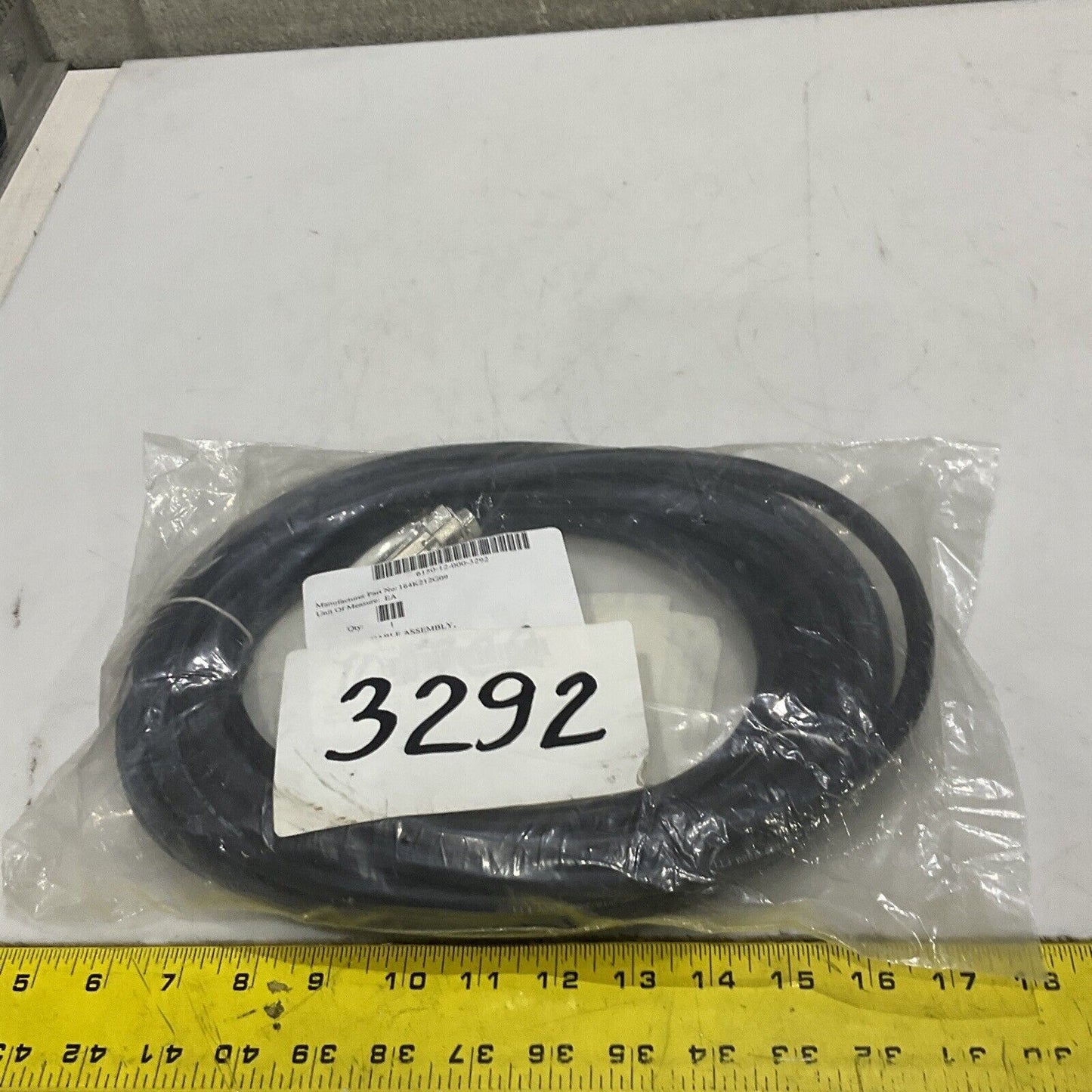 TURCK U2-14471 164K213G08 CABLE ASSEMBLY W081 SL TRNFR BOX ROTATE RSLVR U3S