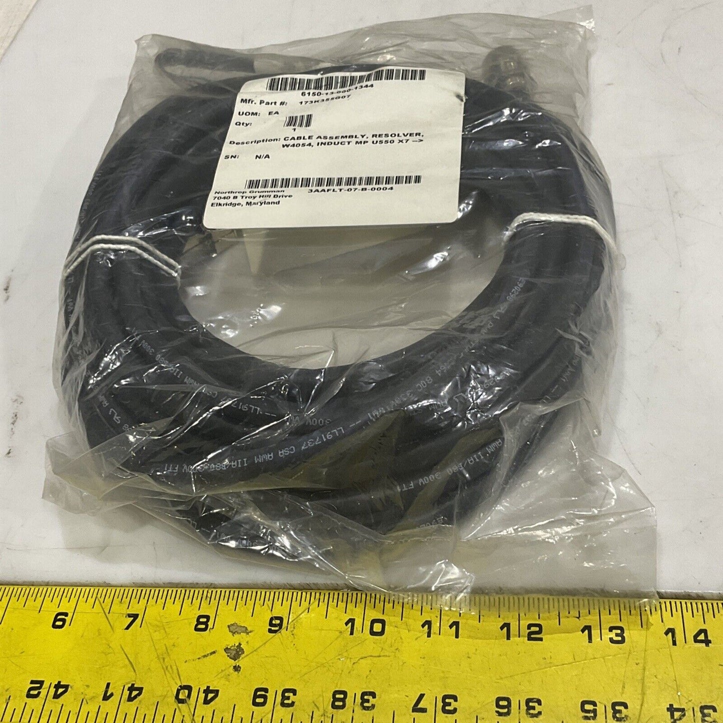 TURCK U2-16490 13082 CABLE ASSEMBLY RESOLVER W4054 INDUCT MP U550 X7 U3S