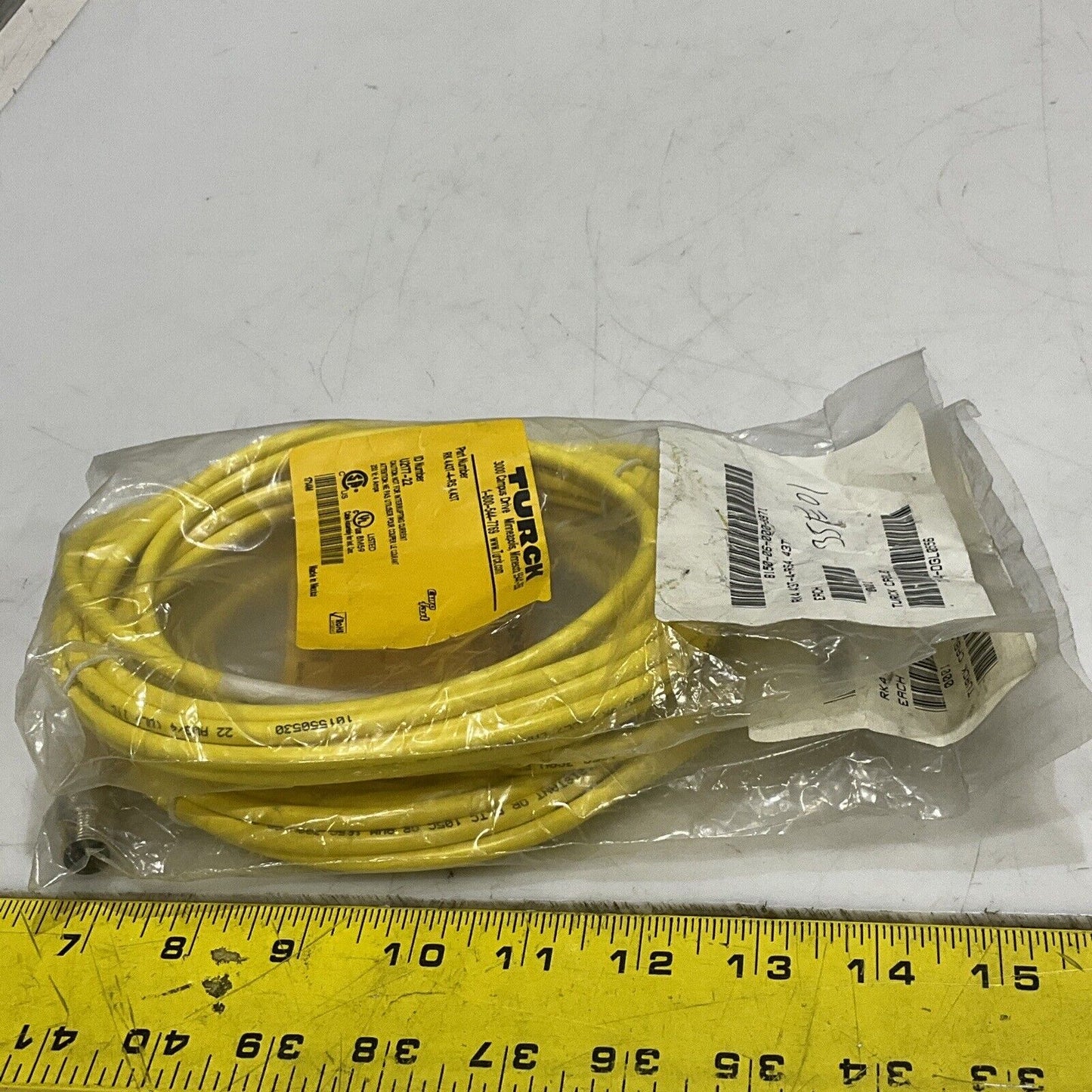 TURCK U2177-22 RK4.43T-4-RS 4.43T CABLE ASSEMBLY LOT OF 2 U3S
