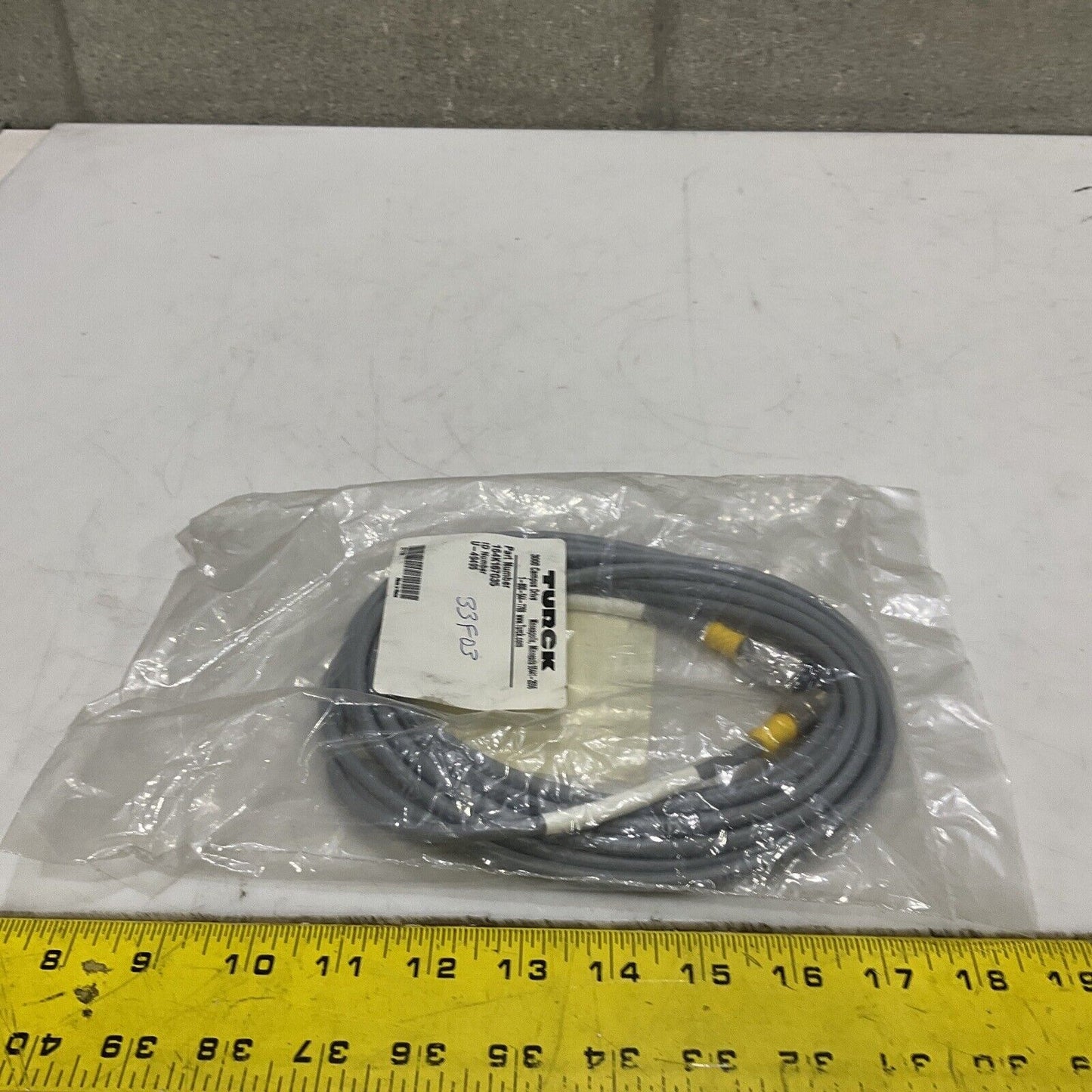 TURCK U-49495 164K167G35 CABLE ASSEMBLY W4200 RUS LWR ENTRY V1324 RUS JB4 U3S