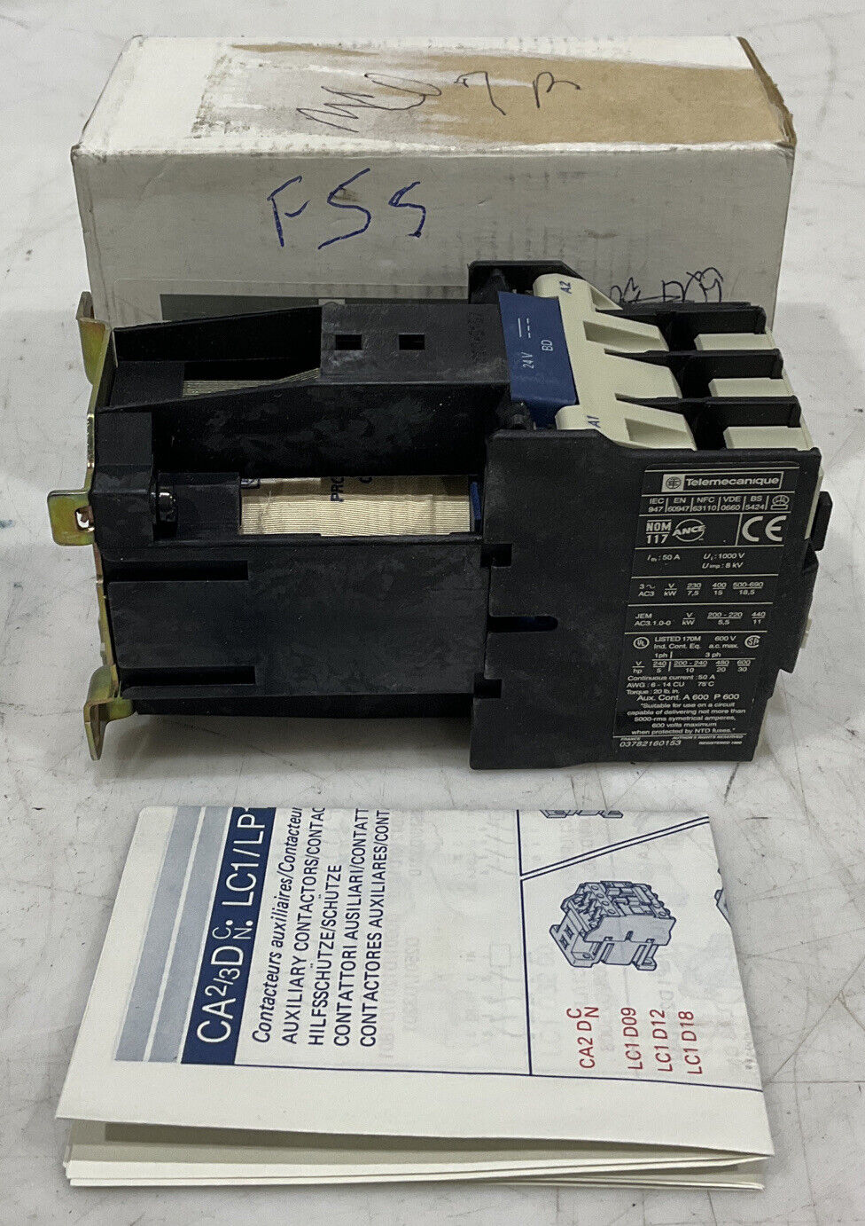 TELEMECANIQUE LP1 D3210BD 3P CONTACTOR 24VDC 32A U3S