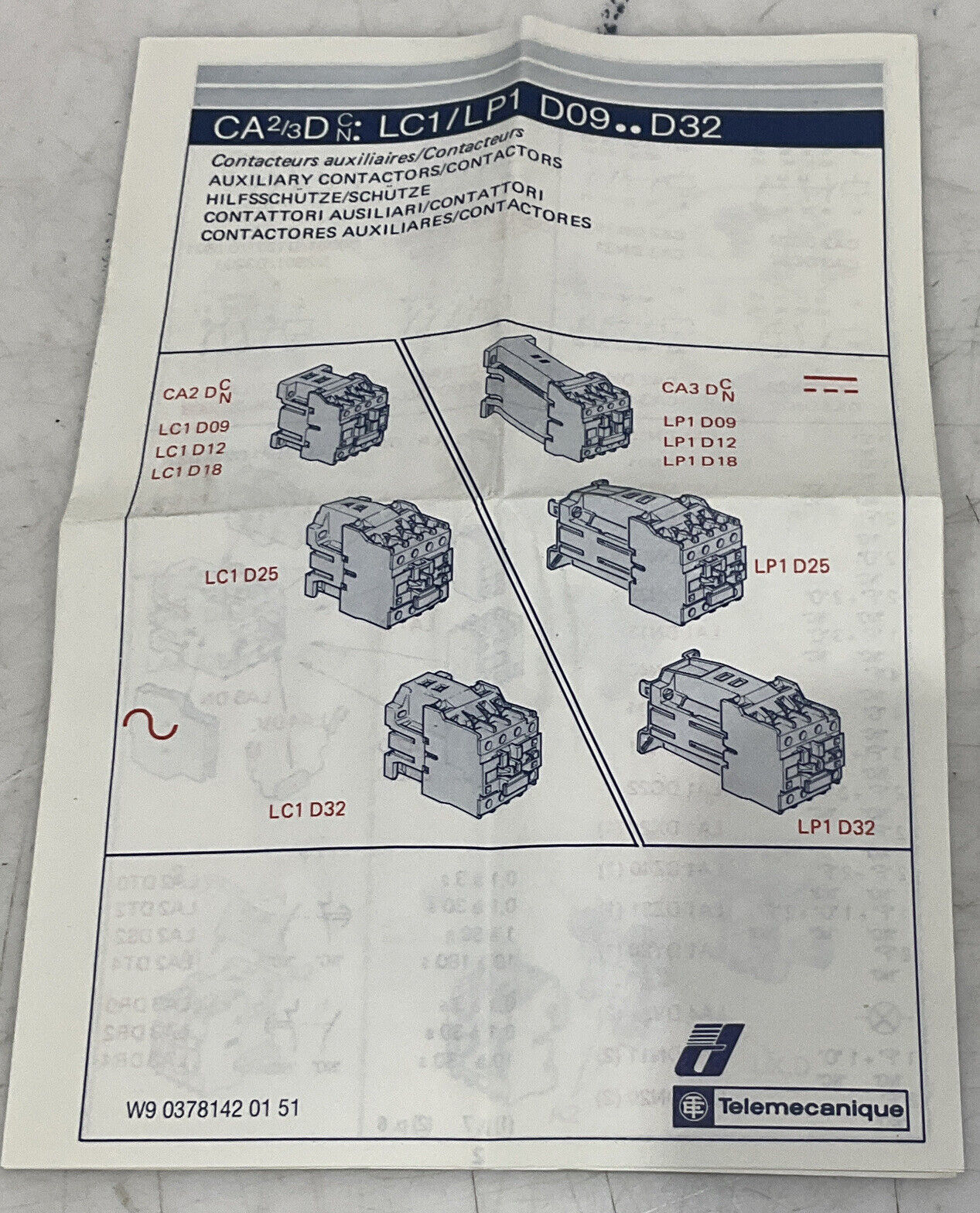 TELEMECANIQUE LP1 D3210BD 3P CONTACTOR 24VDC 32A U3S