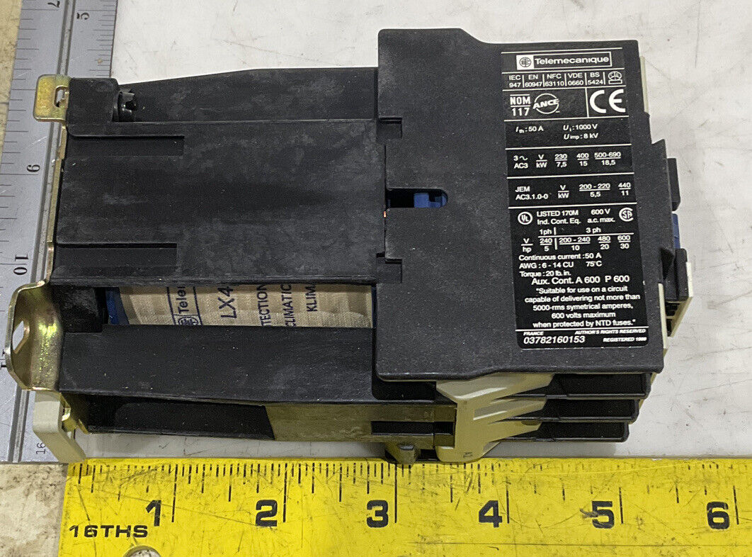 TELEMECANIQUE LP1 D3210BD 3P CONTACTOR 24VDC 32A U3S