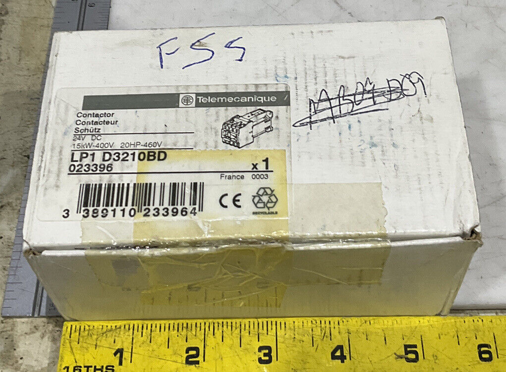 TELEMECANIQUE LP1 D3210BD 3P CONTACTOR 24VDC 32A U3S
