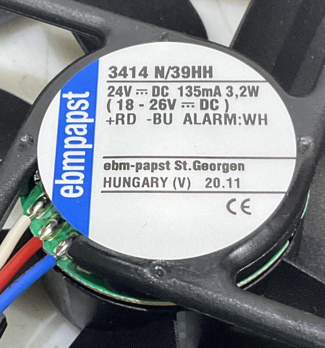 EBMPAPST 3414 N/39HH 24VDC 3.2W AXIAL FAN U3S