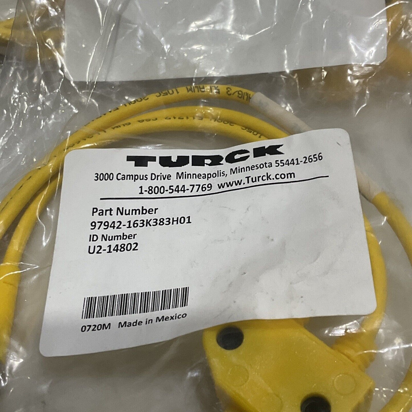 TURCK U2-14802 97942-163K383H01 CABLE ASSEMBLY LOT OF 5 U3S